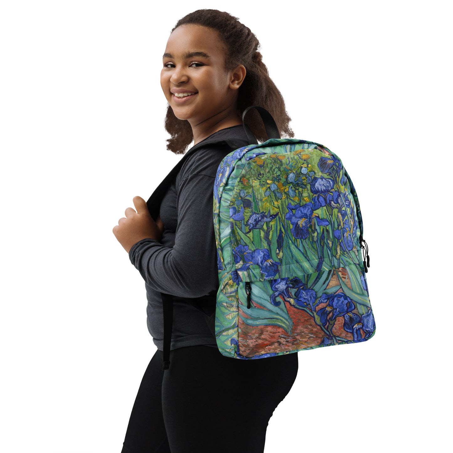 Model 1 - Vincent van Gogh Backpack – Irises in Artistic Bloom