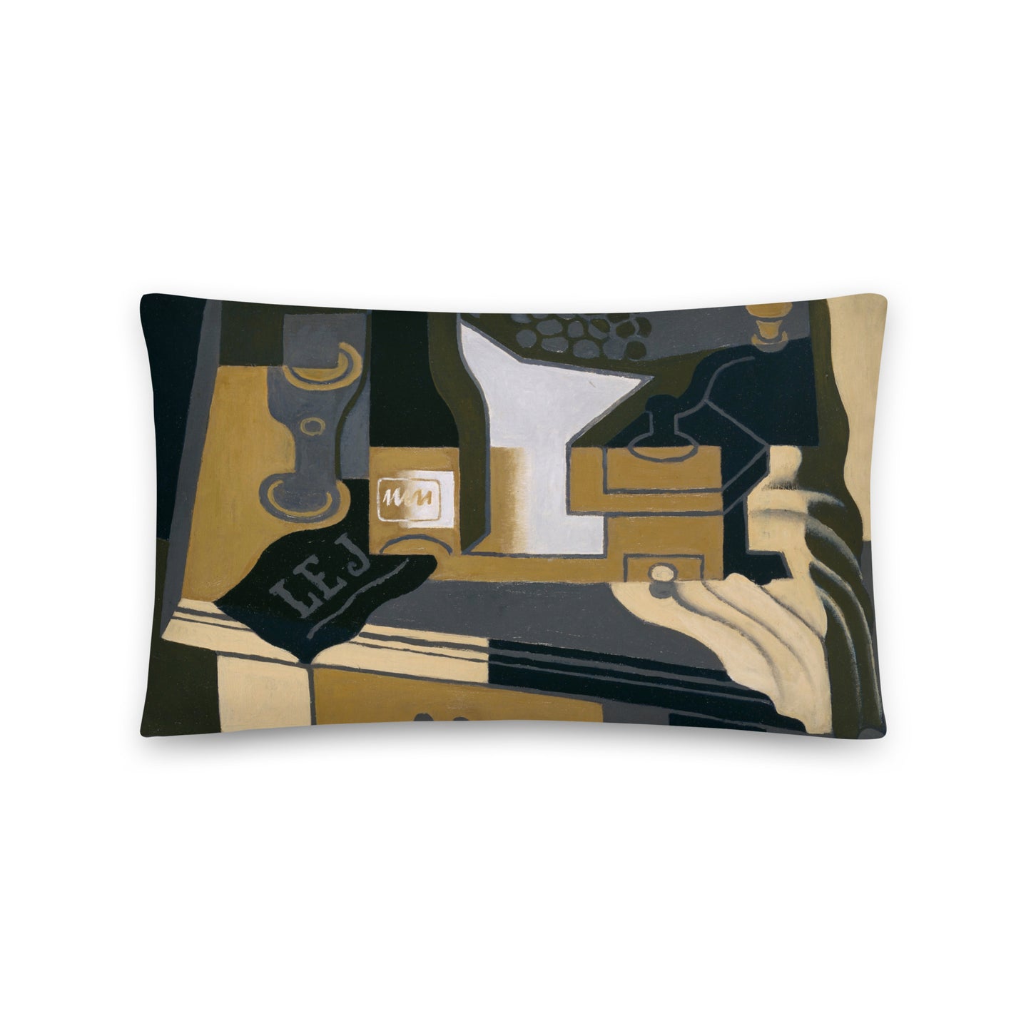 Size 2 -Juan Gris Basic Pillow – The Coffee Grinder in Cubist Form