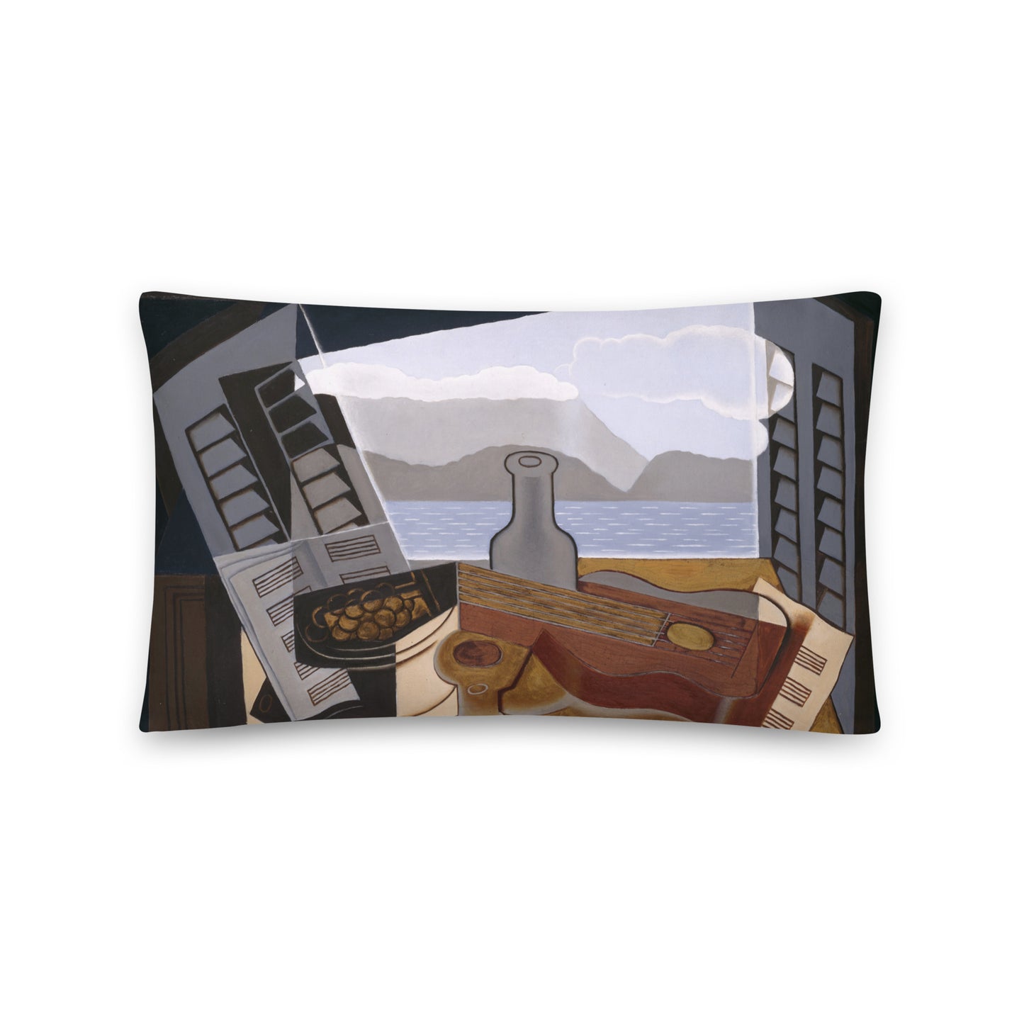 Size 2 -Juan Gris Basic Pillow – The Open Window with a Cubist View