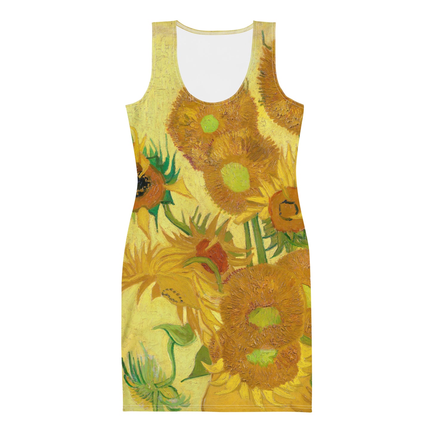 Vincent van Gogh Cut & Sew Dress – Sunlit Blooms in Motion
