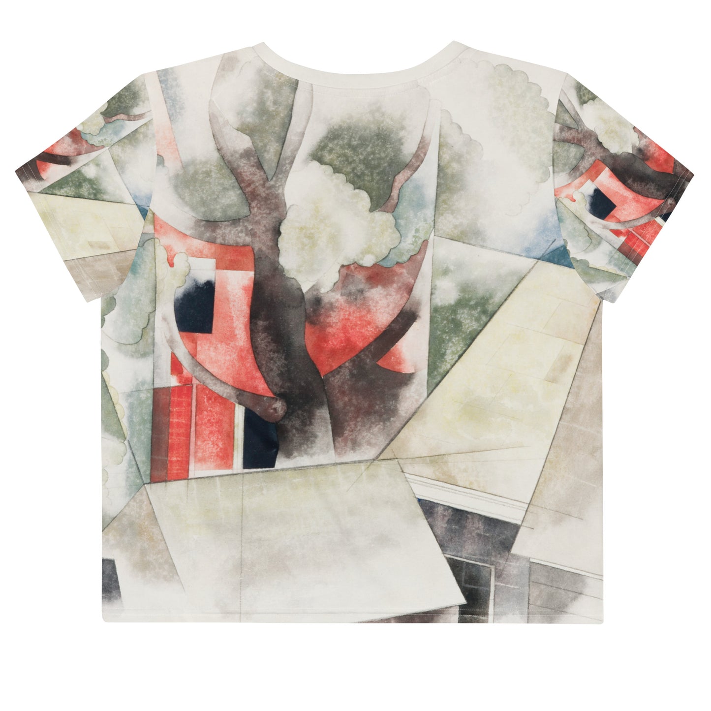 Back - Charles Demuth All-Over Print Crop Tee – Rooftops and Fantasy