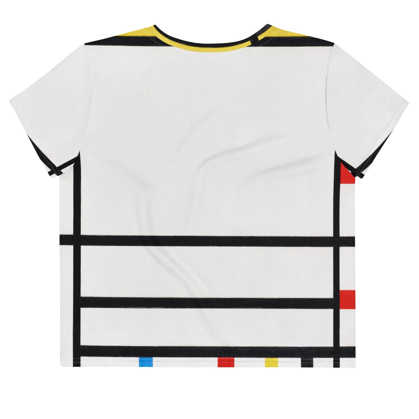 Back - Mondrian All-Over Print Crop Tee – Place de la Concorde Boldness