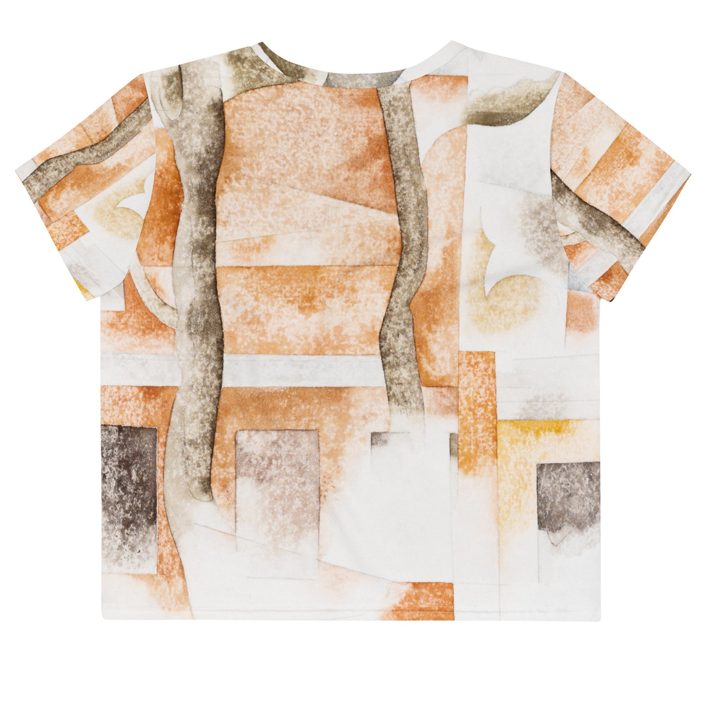 Back - Charles Demuth All-Over Print Crop Tee – Bermuda Landscape Vibes