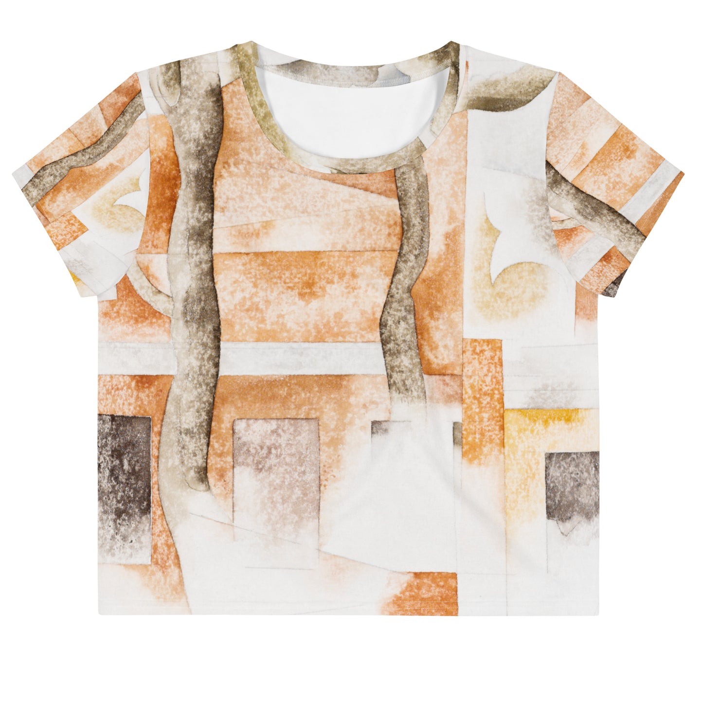 Charles Demuth All-Over Print Crop Tee – Bermuda Landscape Vibes