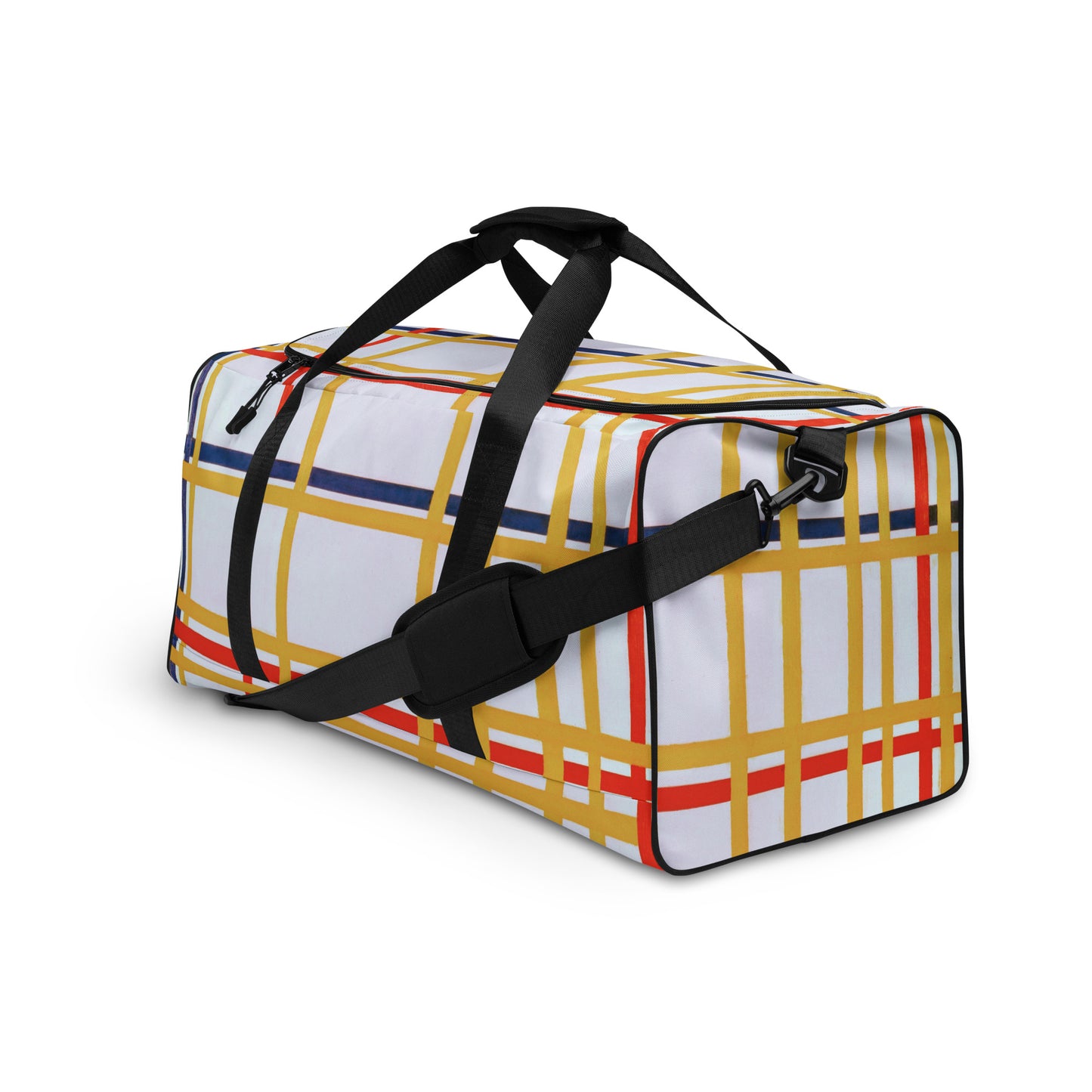Side 2 - Mondriaan Duffle Bag – New York City Grid Meets Modern Art