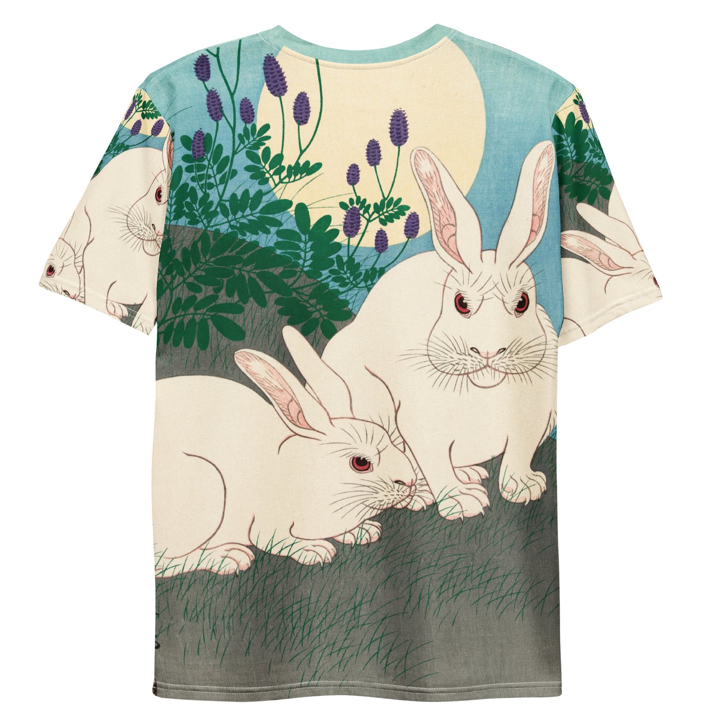 Back - Ohara Koson Men's T-Shirt – Rabbits at Nightfall