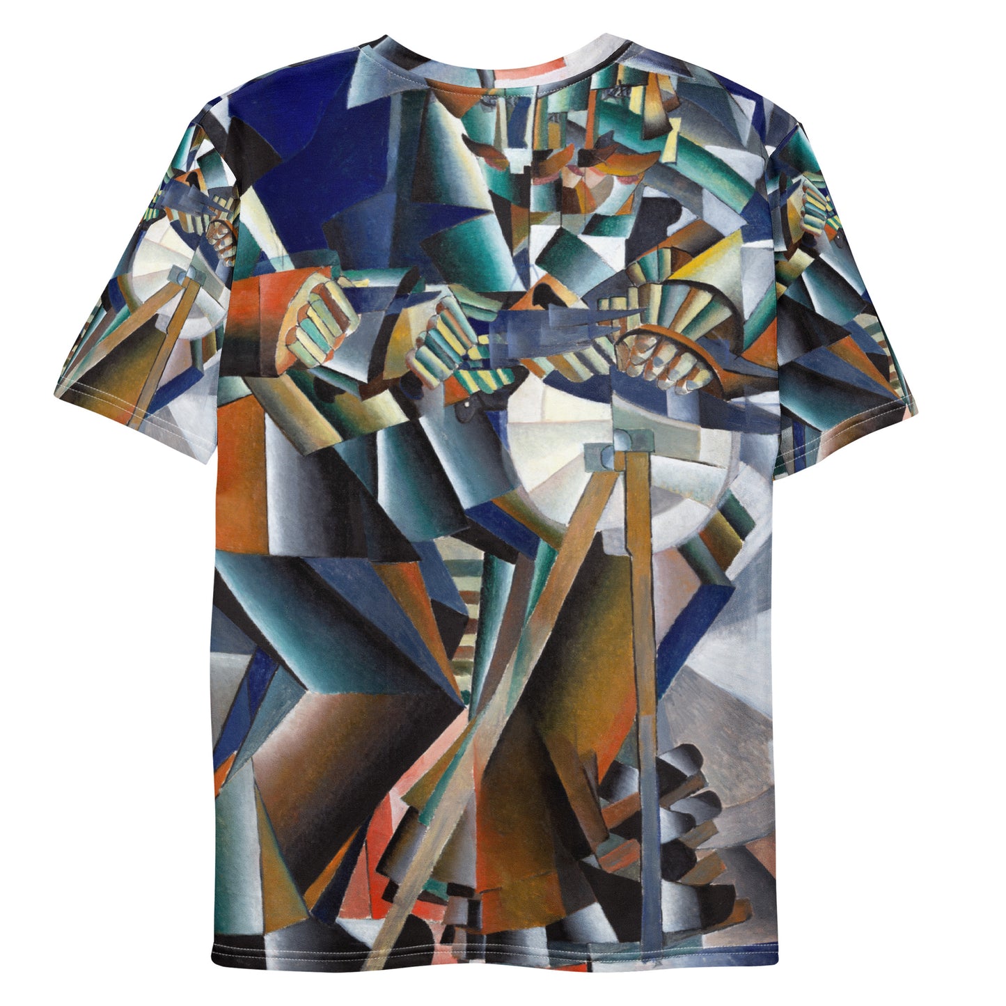 Back - Kazimir Malevich Men's T-Shirt – Futurist Energy Unleashed