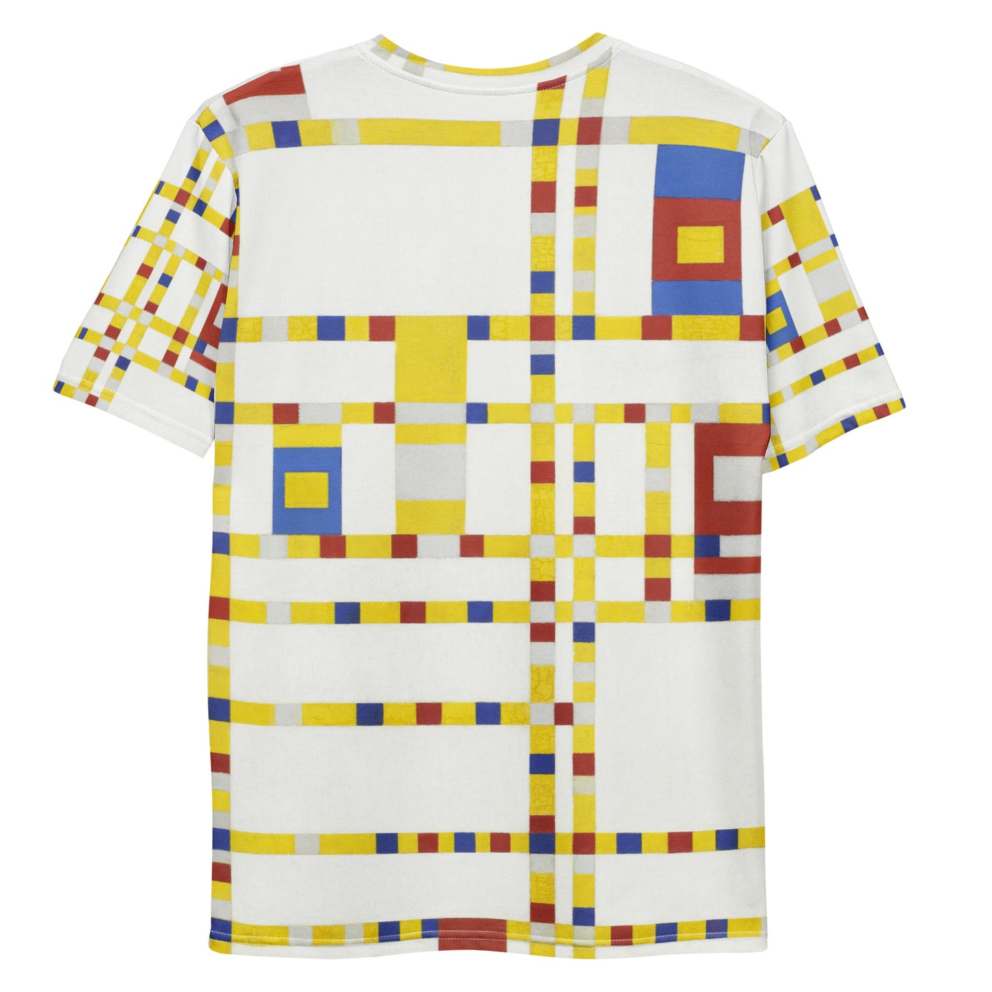 Back - Piet Mondrian Men's T-Shirt – Primary Balance Unleashed