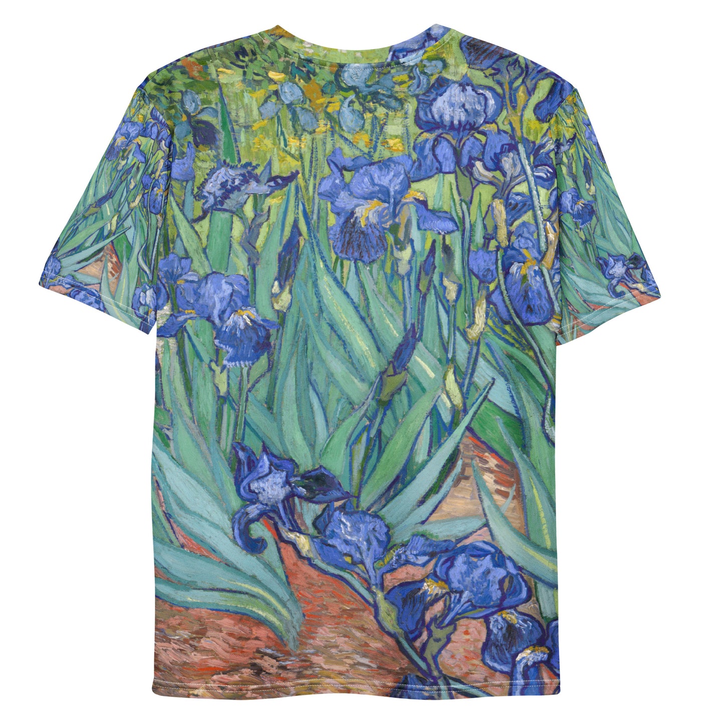 Back - Vincent van Gogh Men's T-Shirt – Garden Whispers in Blue