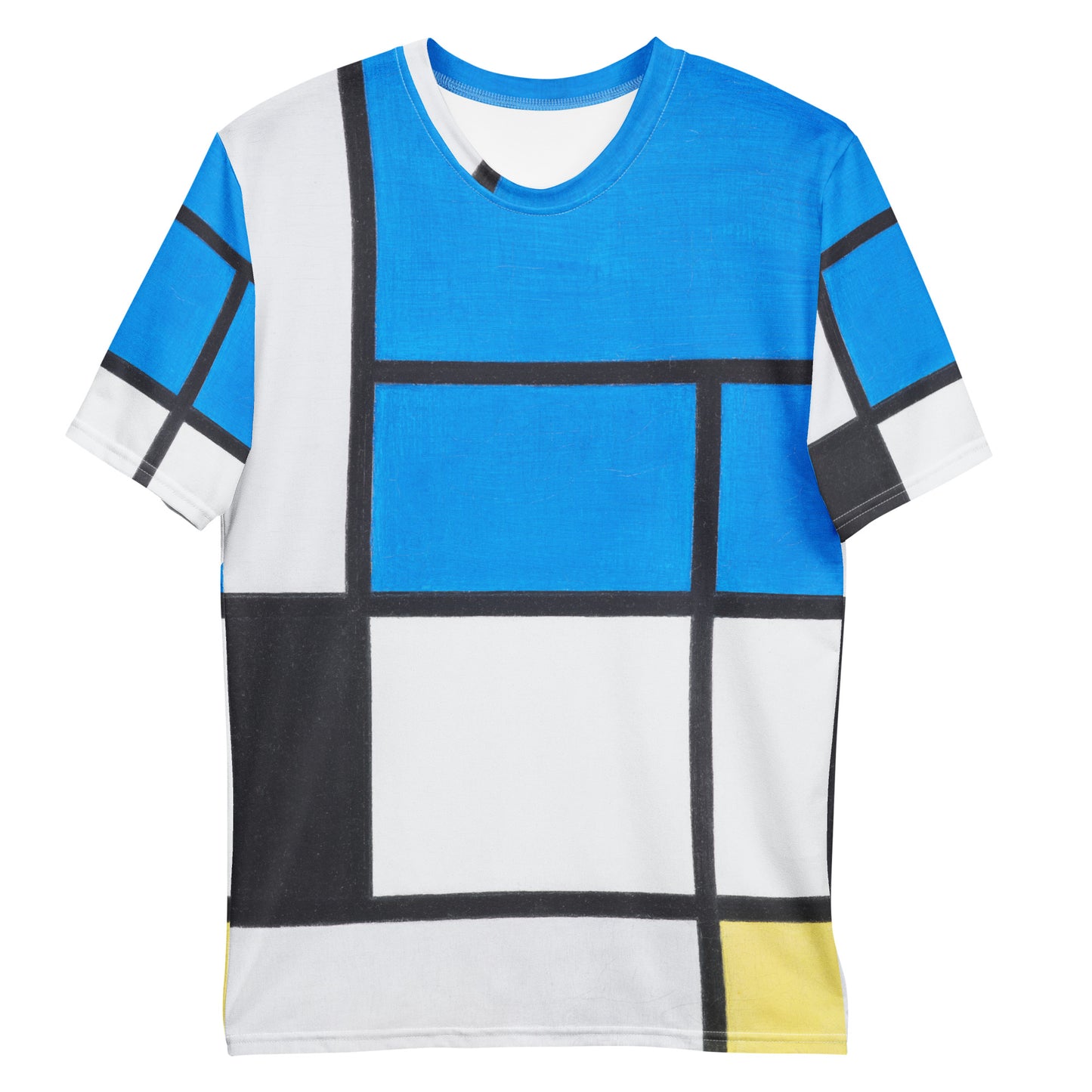 Piet Mondrian Men's T-Shirt – Bold Composition in Color Blocks