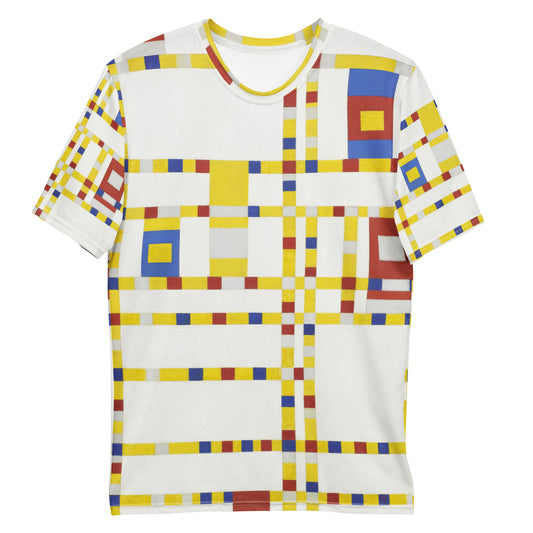 Piet Mondrian Men's T-Shirt – Primary Balance Unleashed