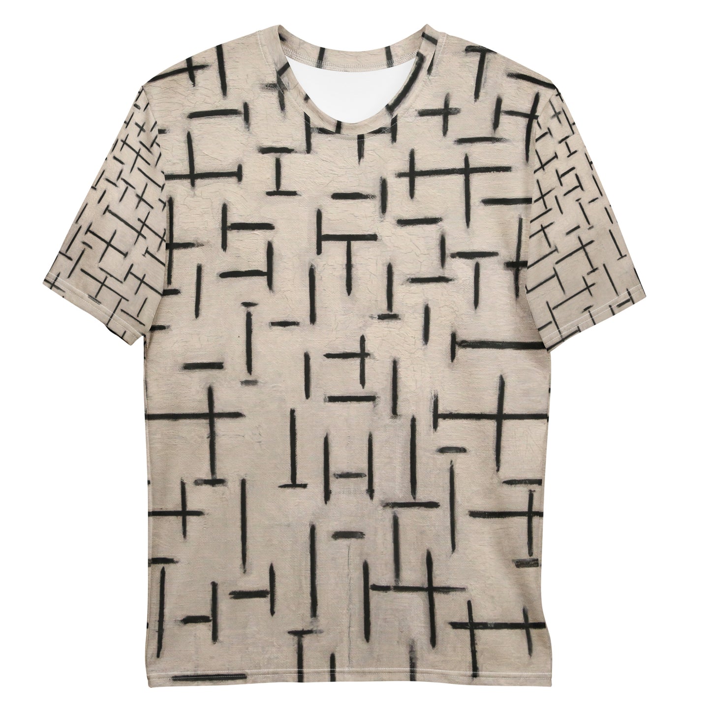 Piet Mondrian Men's T-Shirt – Monochrome Harmony Defined