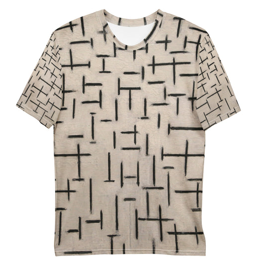 Piet Mondrian Men's T-Shirt – Monochrome Harmony Defined