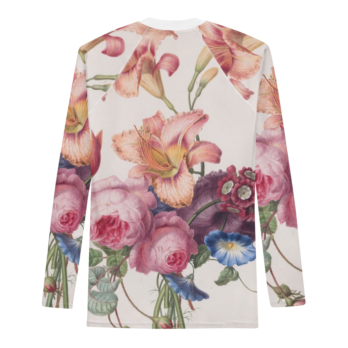Back - Henriëtte Geertruida Knip Men’s Rash Guard – Floral Classic in Motion
