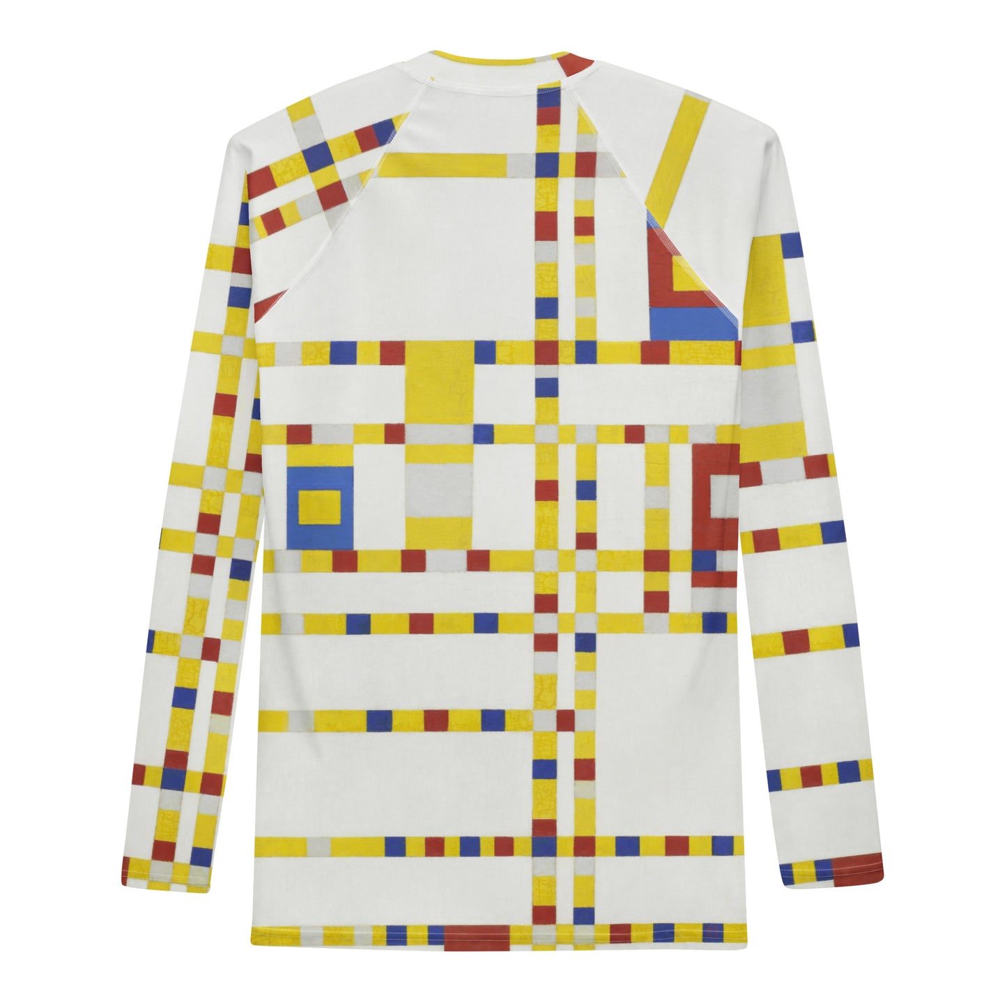 Back - Mondriaan Men’s Rash Guard – Broadway Boogie Woogie Rhythm
