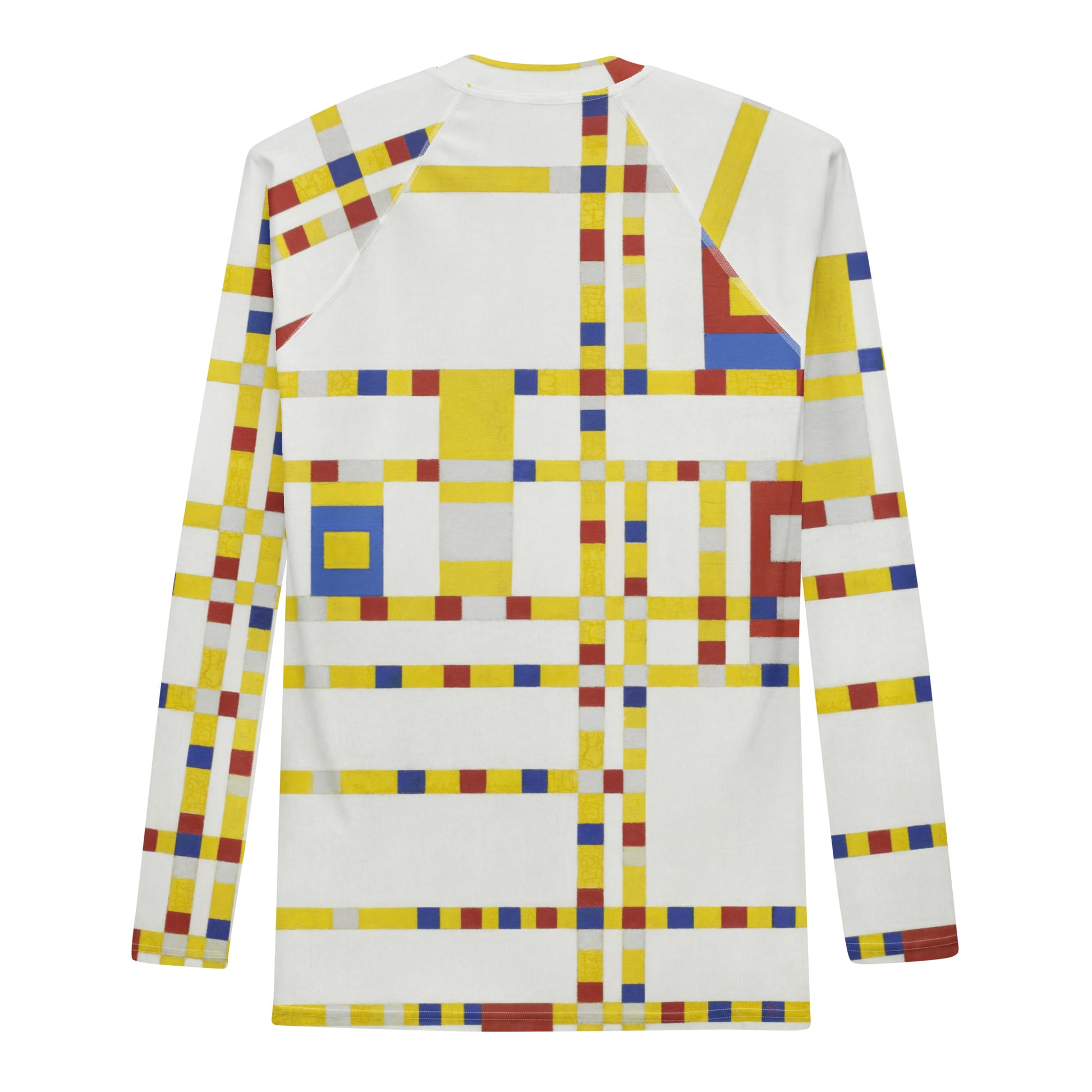 Back - Mondriaan Men’s Rash Guard – Broadway Boogie Woogie Rhythm