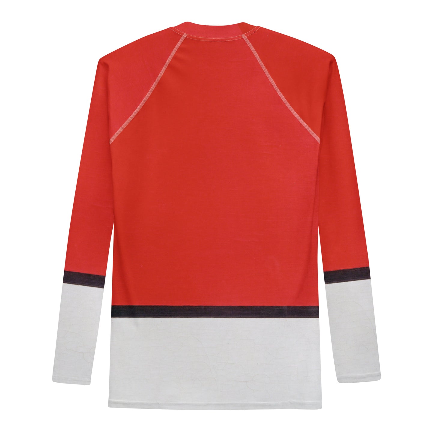 Back - Mondriaan Men’s Rash Guard – Red, Yellow & Blue Precision