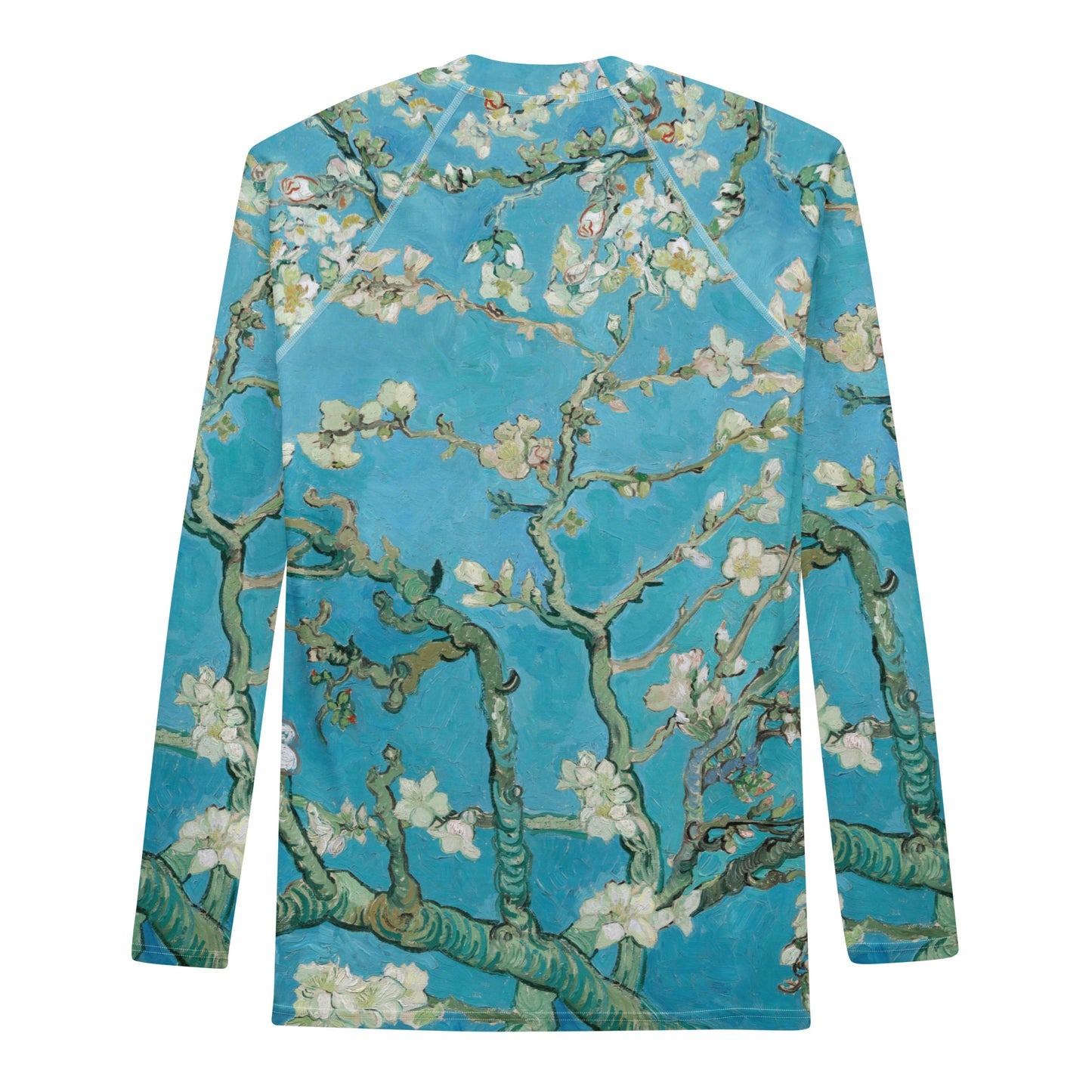 Back - Vincent van Gogh Men’s Rash Guard – Almond Blossom Elegance