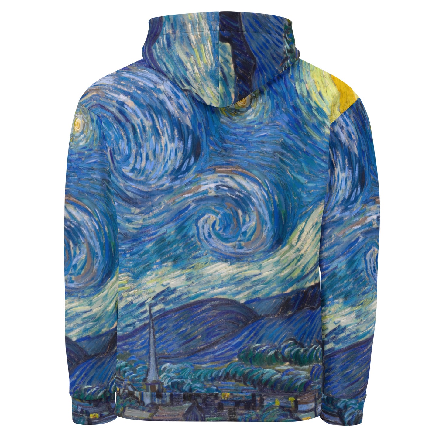Back - Van Gogh Unisex Hoodie – Starry Night as Iconic Streetwear