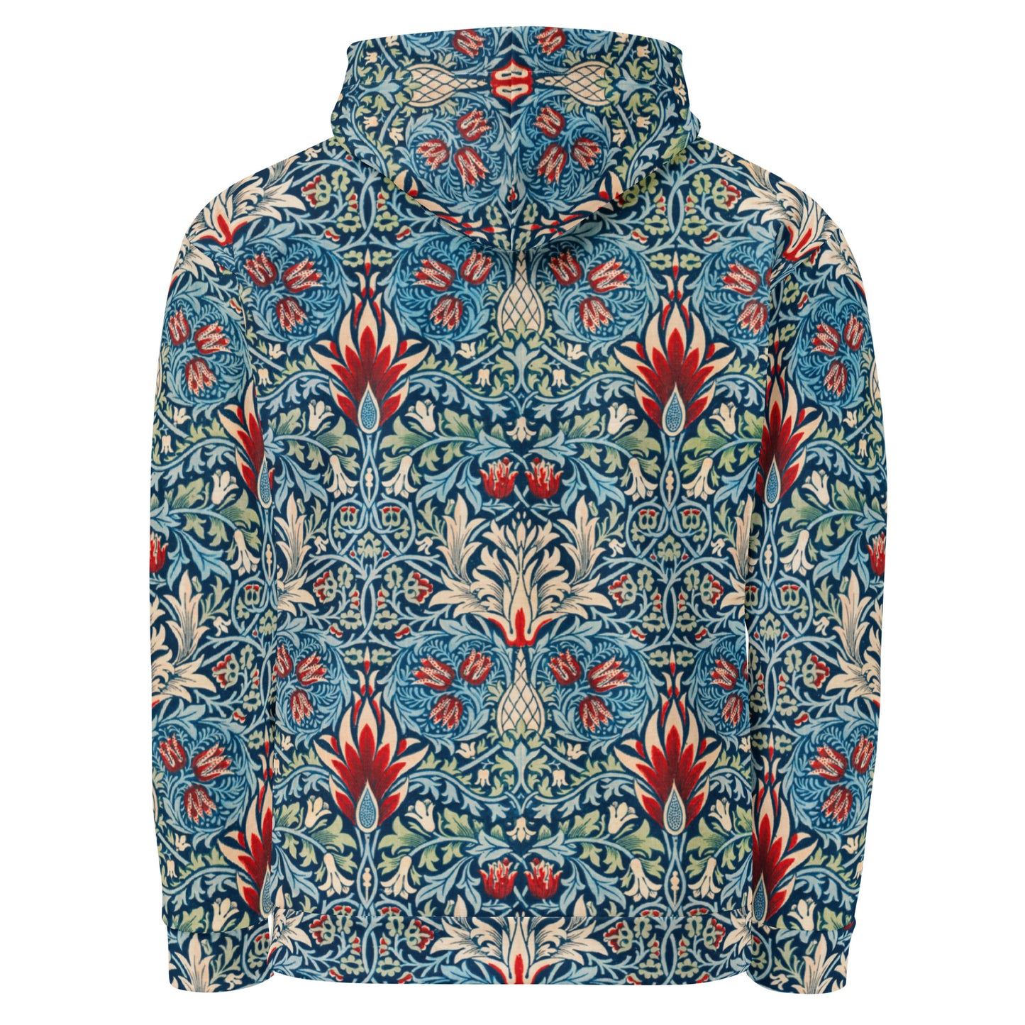 Back - Morris Snakeshead Unisex Hoodie – Vintage Pattern, Modern Edge