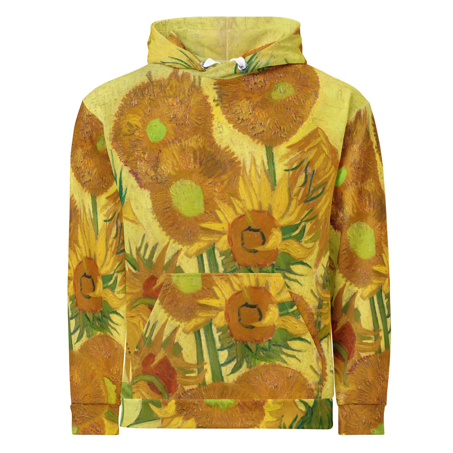 Van Gogh Unisex Hoodie – Sunflowers in a Vase, Worn Boldly