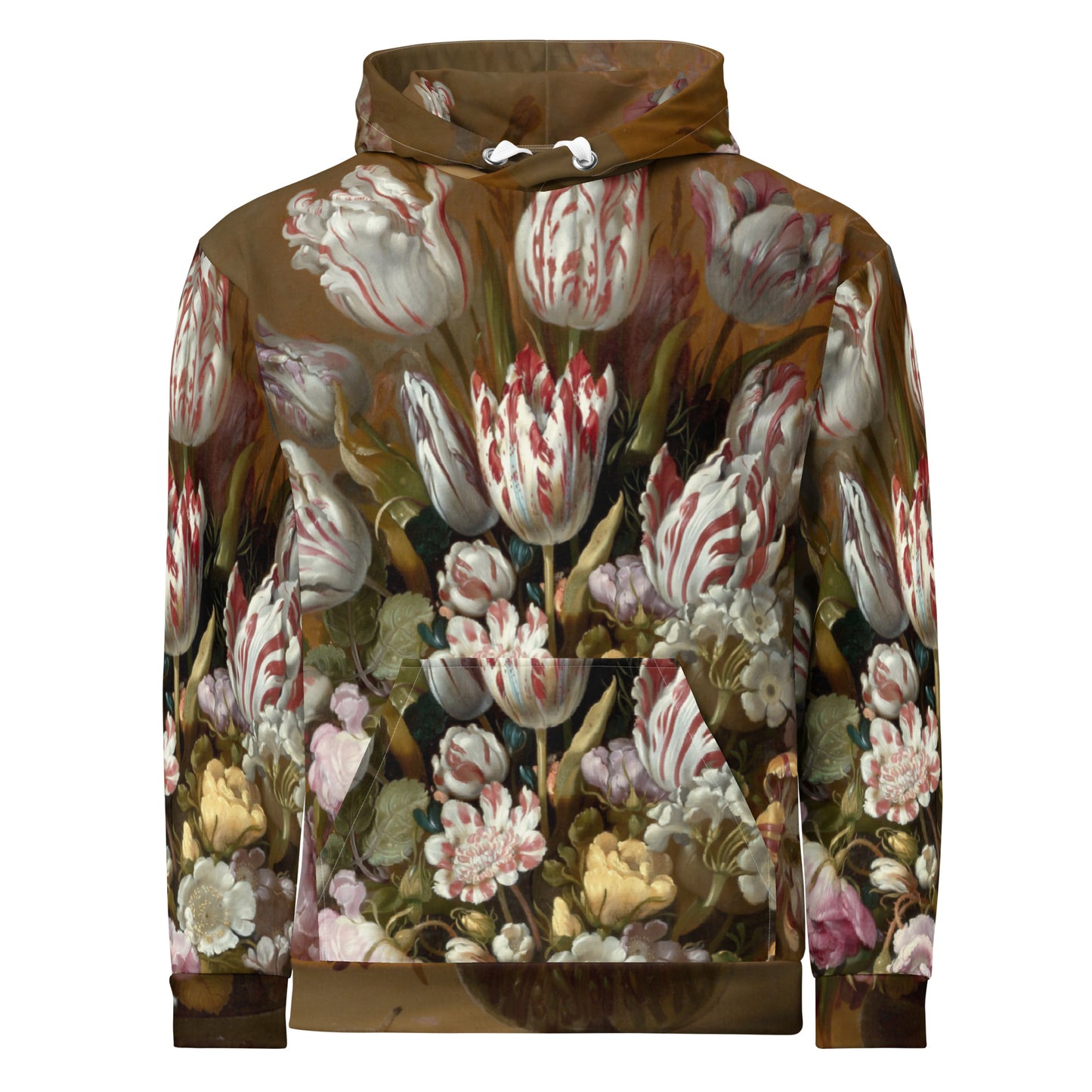Hans Bollongier Unisex Hoodie – Still Life with Flowers in Bloom