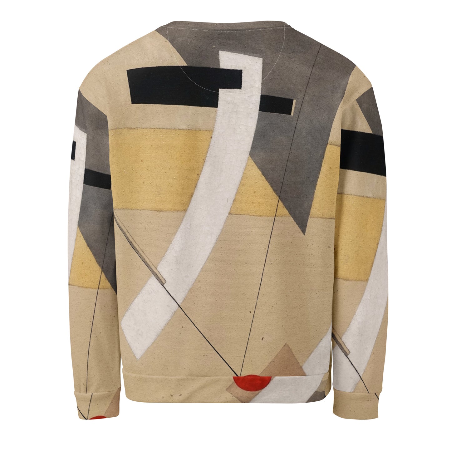 Back - Lissitzky Composition Unisex Sweatshirt – Abstract Form, Timeless Style