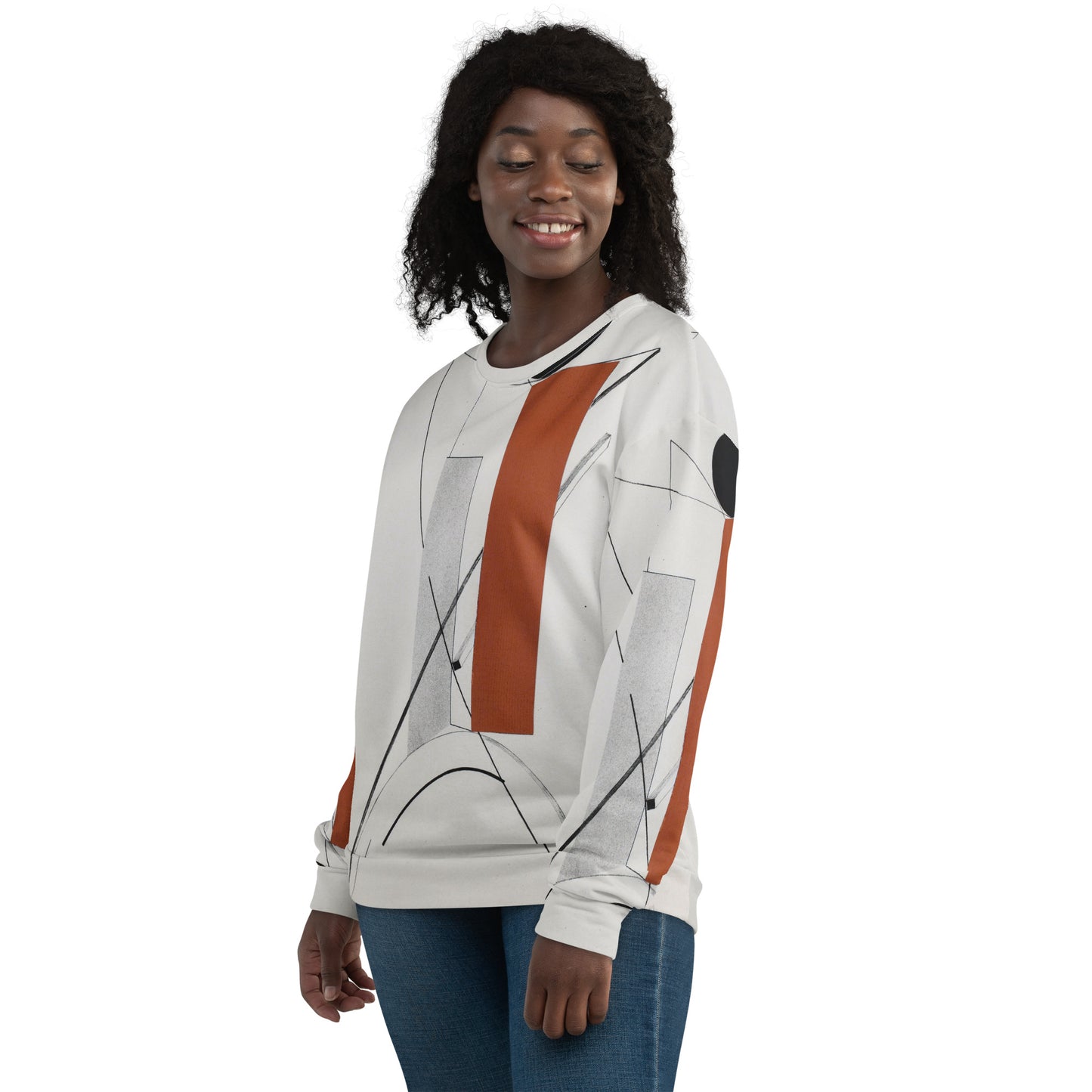 Model 1 - Lissitzky Composition Unisex Sweatshirt – Avant-Garde Art in Motion