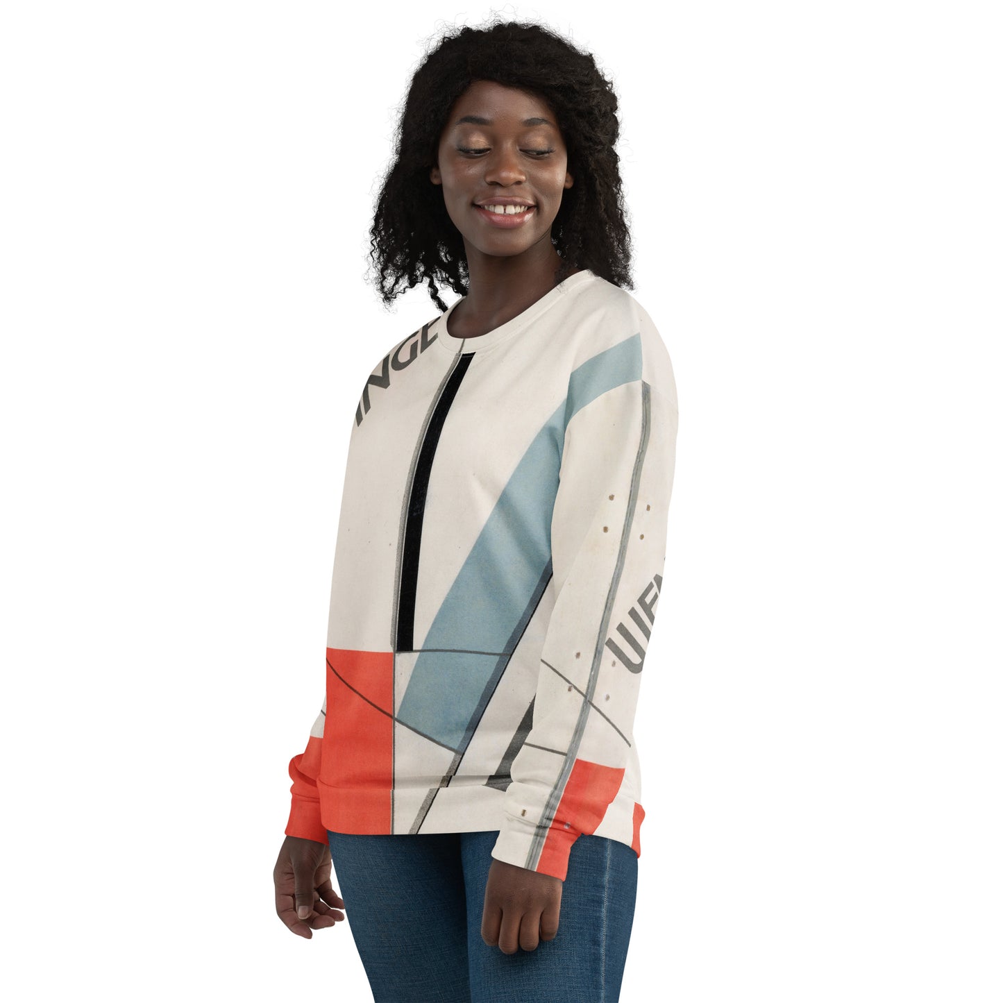 Model 1 - Lissitzky Wendingen Unisex Sweatshirt – Bold Modernist Statement