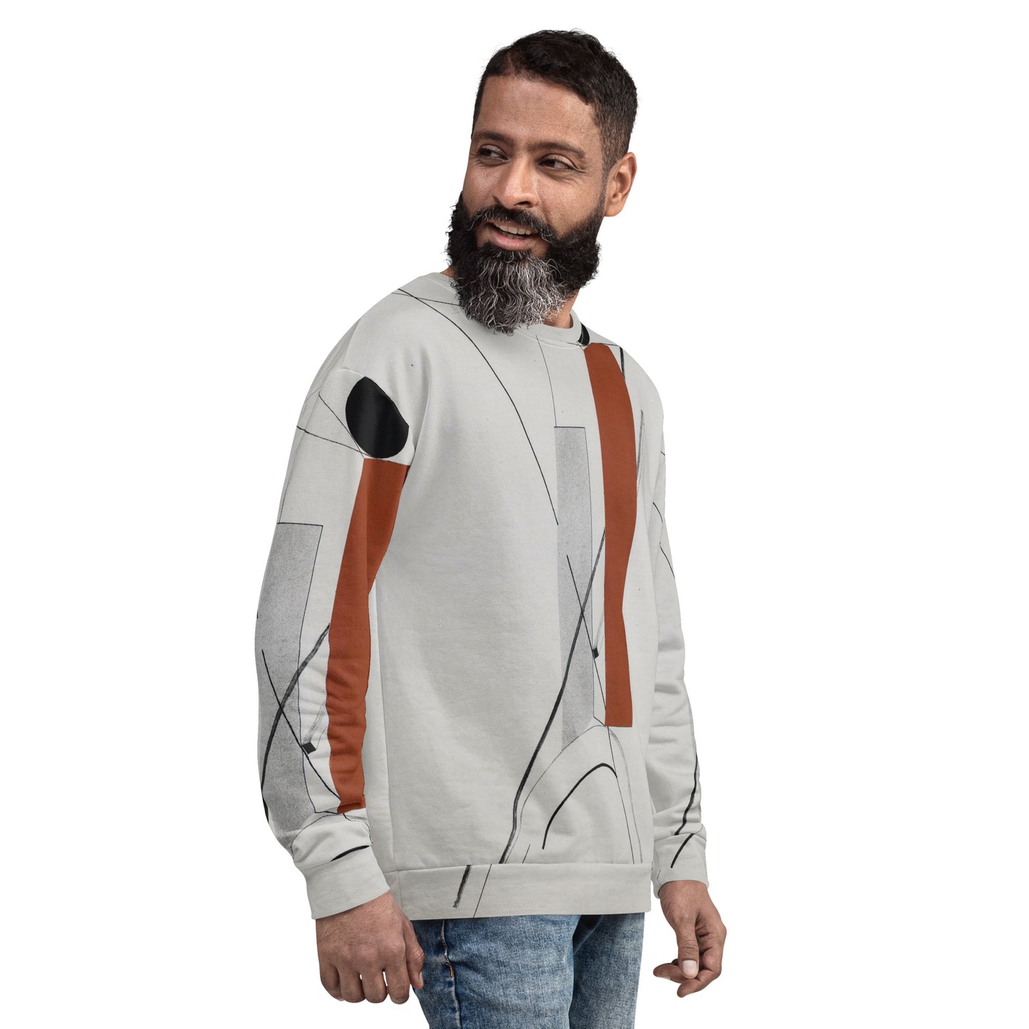 Model 2 - Lissitzky Composition Unisex Sweatshirt – Avant-Garde Art in Motion
