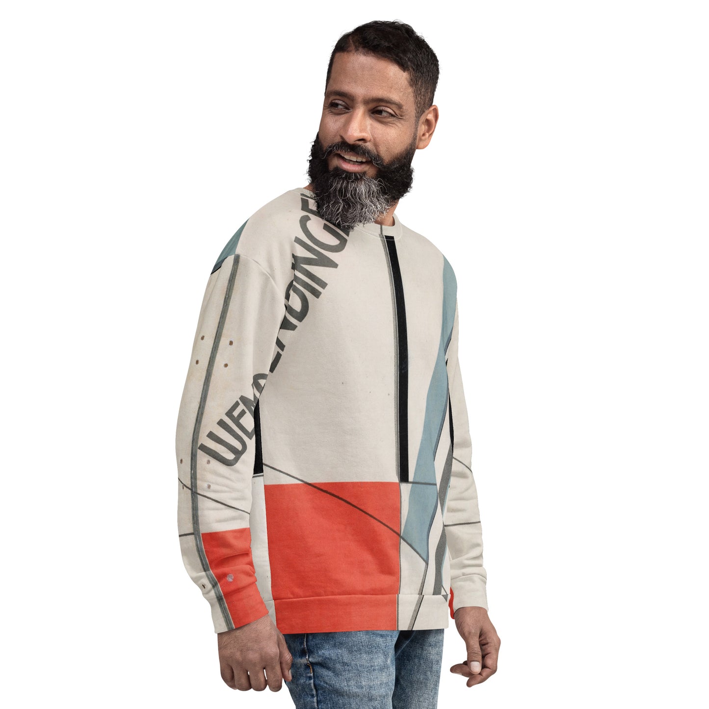 Model 2 - Lissitzky Wendingen Unisex Sweatshirt – Bold Modernist Statement