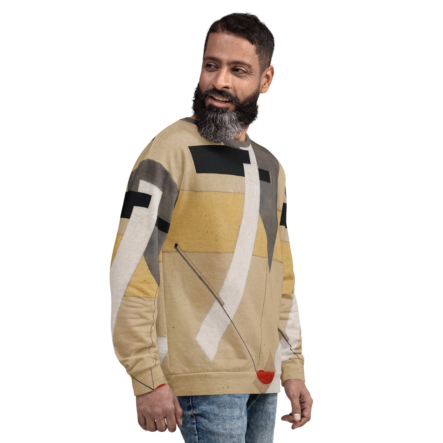 Model 2 - Lissitzky Composition Unisex Sweatshirt – Abstract Form, Timeless Style