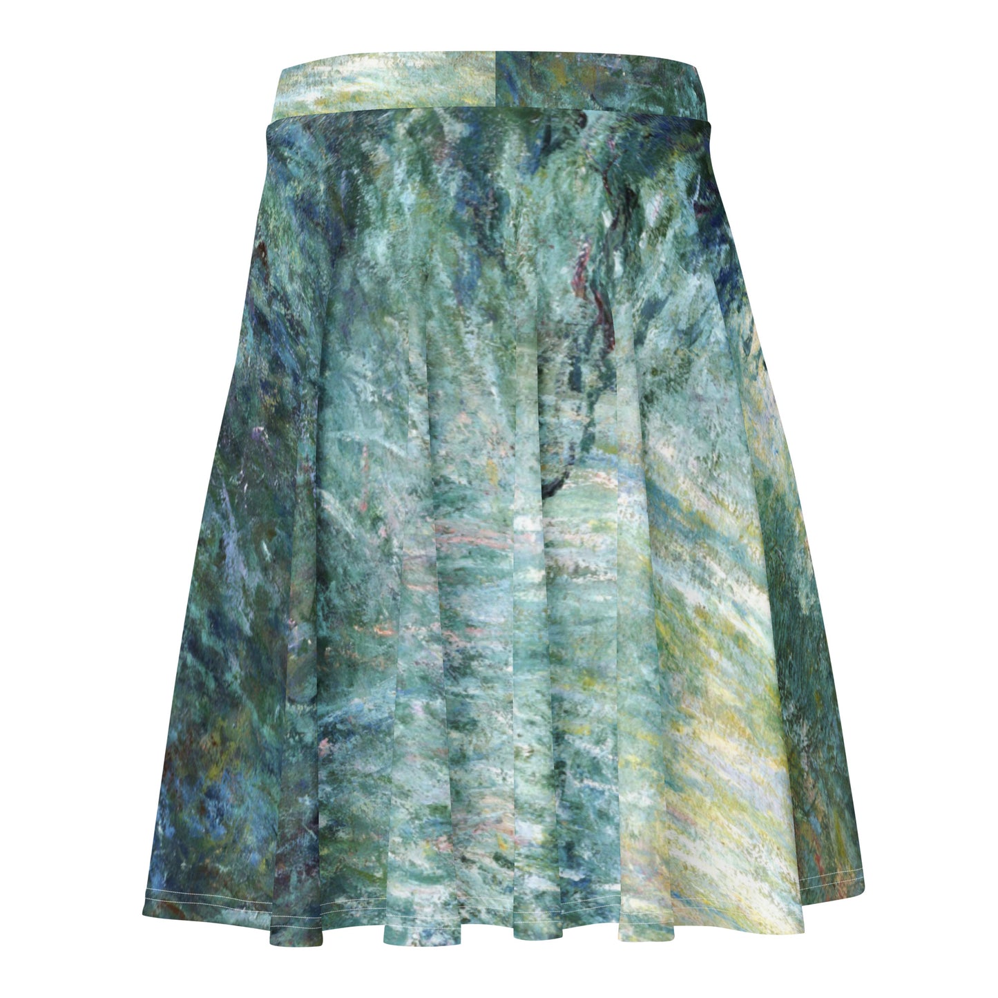 Back - Claude Monet Skater Skirt – Misty Reflections in Motion