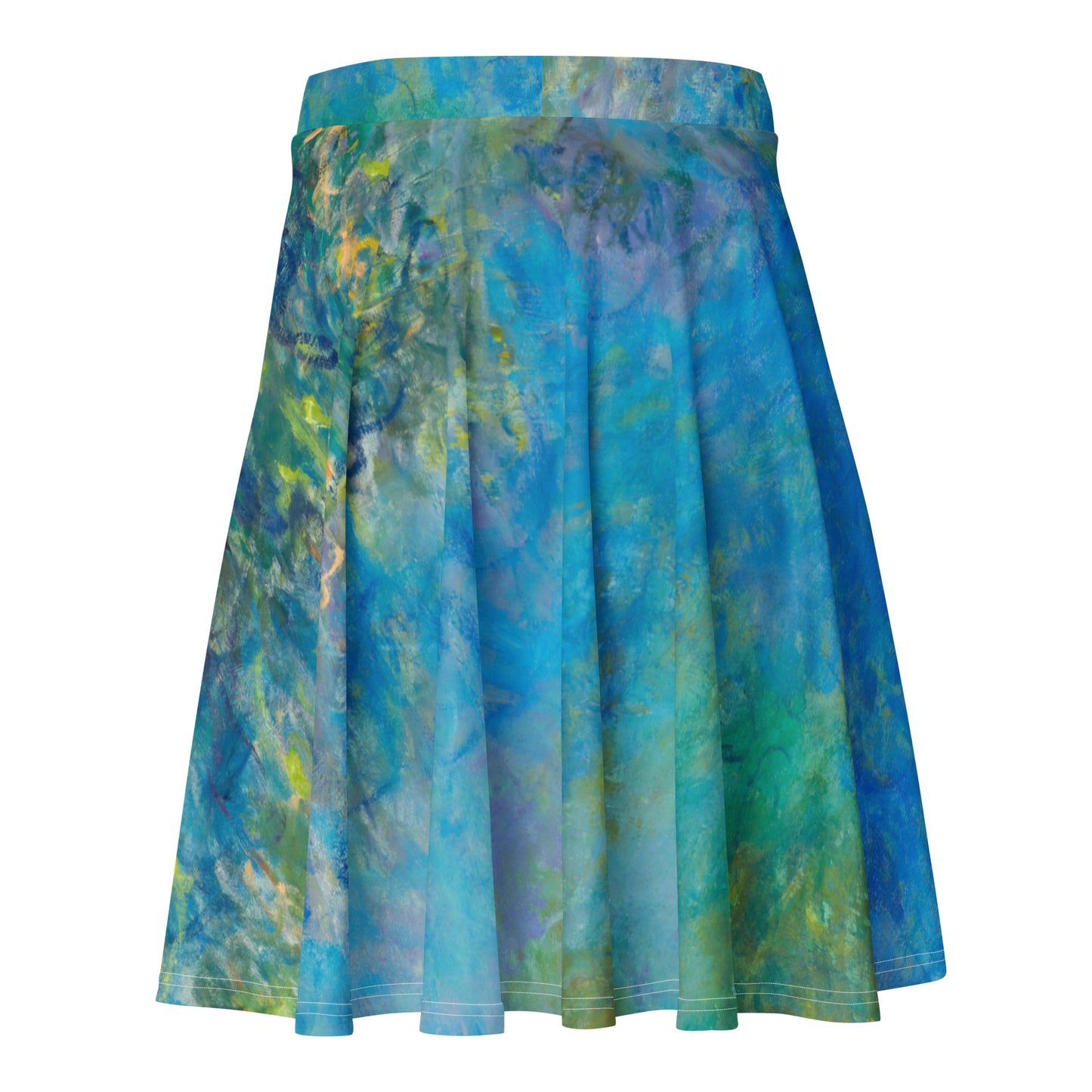 Back - Claude Monet Skater Skirt – Garden Whispers in Bloom