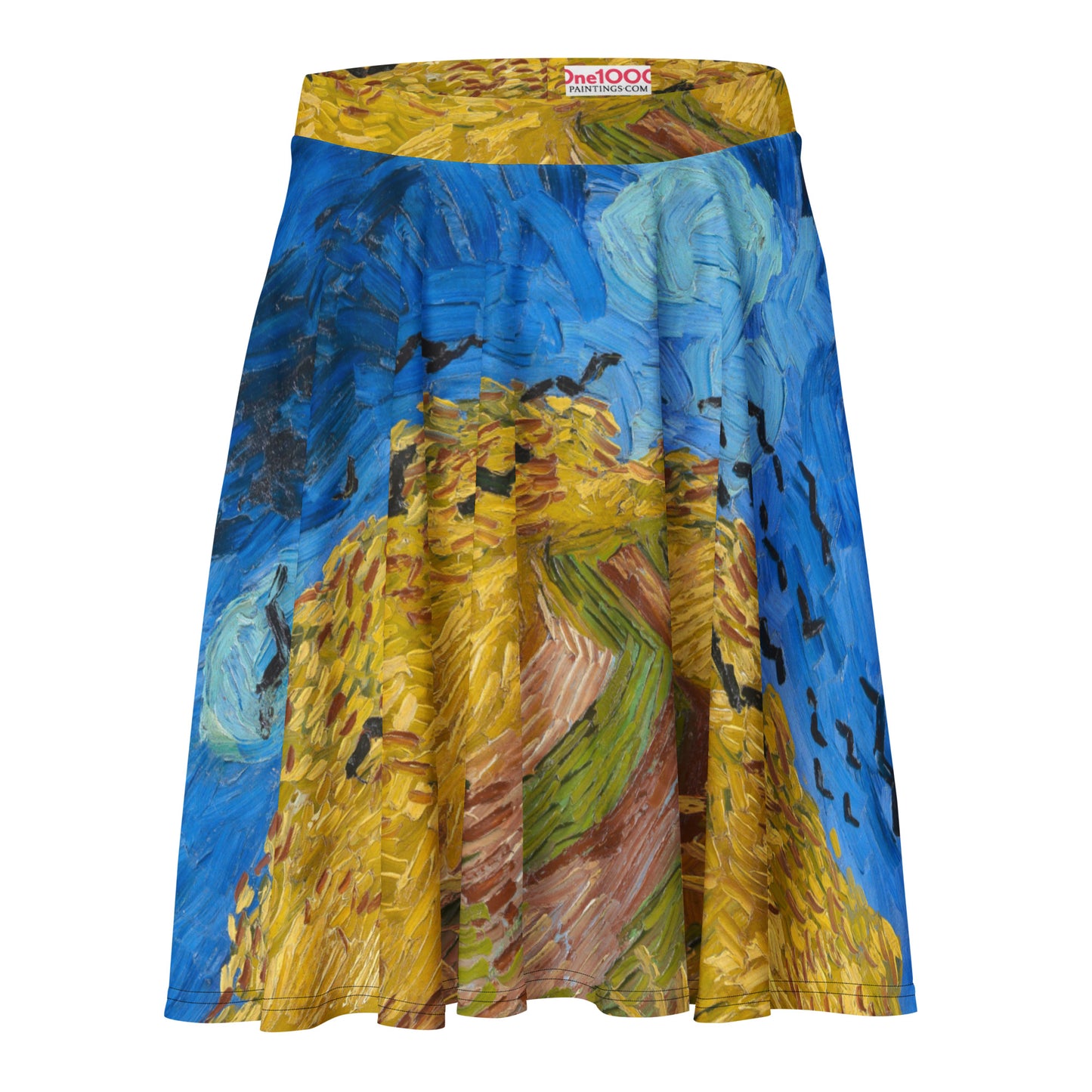 Vincent van Gogh Skater Skirt – Crows Over Golden Fields