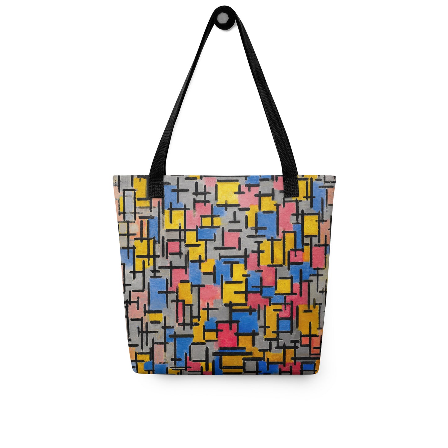 Black - Mondriaan Composition Tote Bag – Minimalist Art in Motion