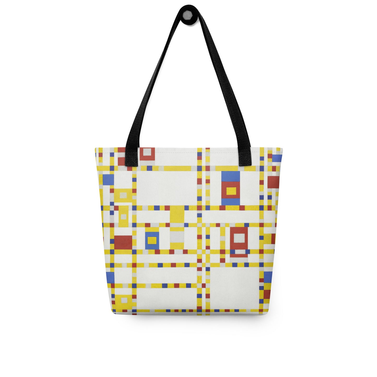 Black - Mondriaan Broadway Tote Bag – Dance of Color and City Rhythm