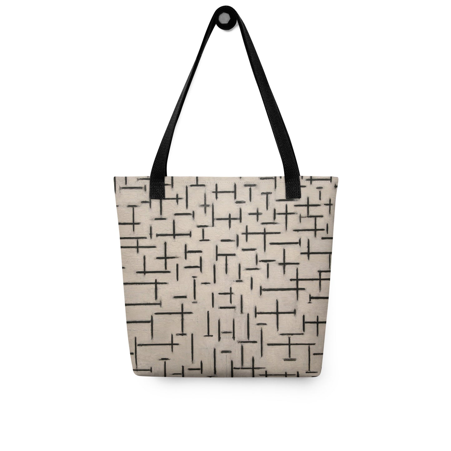 Black - Mondriaan Composition Tote Bag – Iconic Lines, Effortless Style