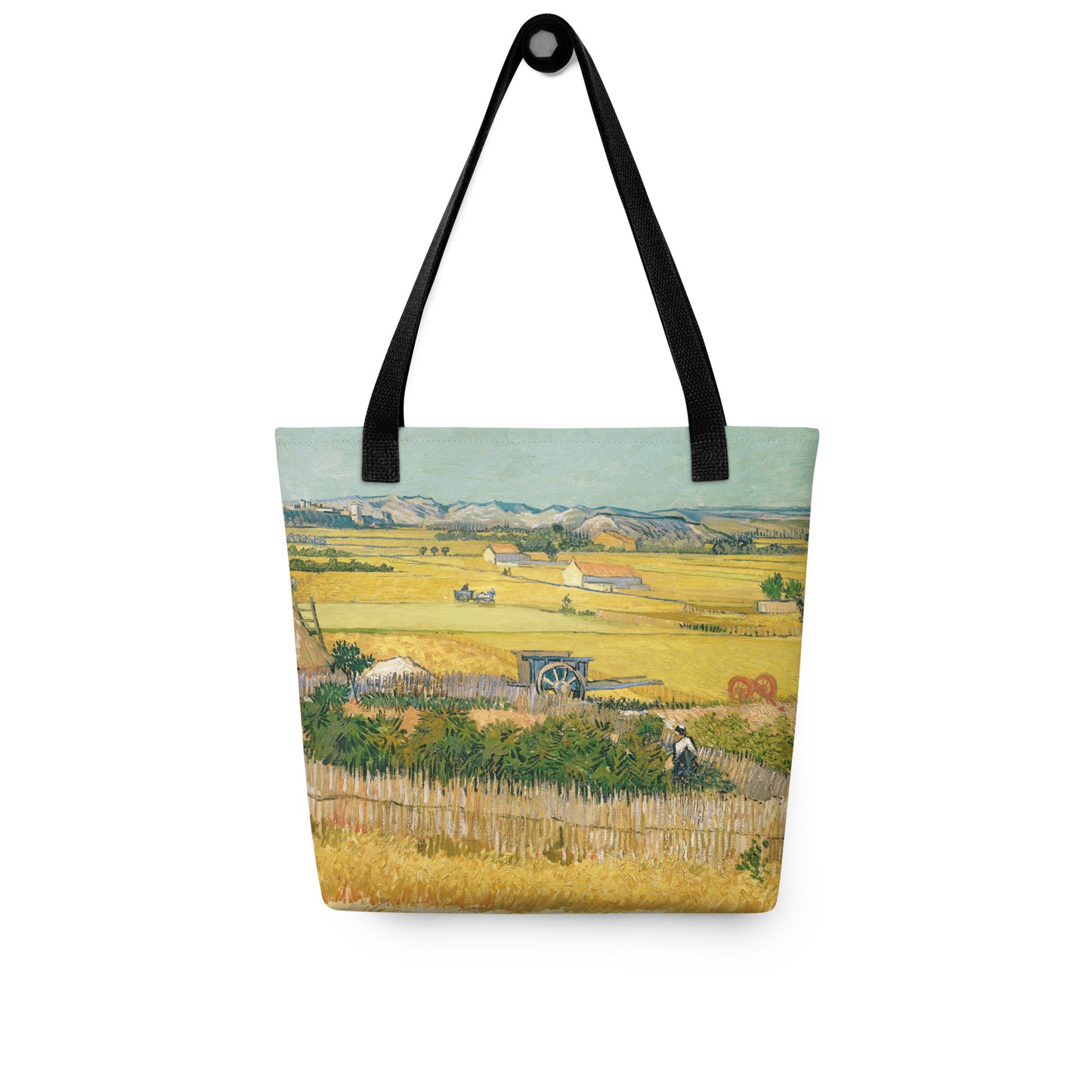 Black - Van Gogh Harvest Tote Bag – Golden Fields, Timeless Expression