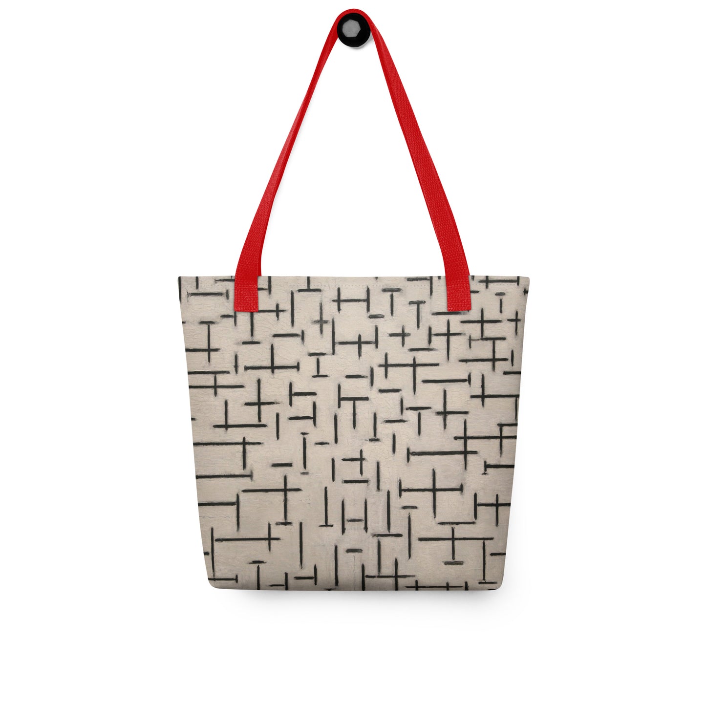 Red - Mondriaan Composition Tote Bag – Iconic Lines, Effortless Style
