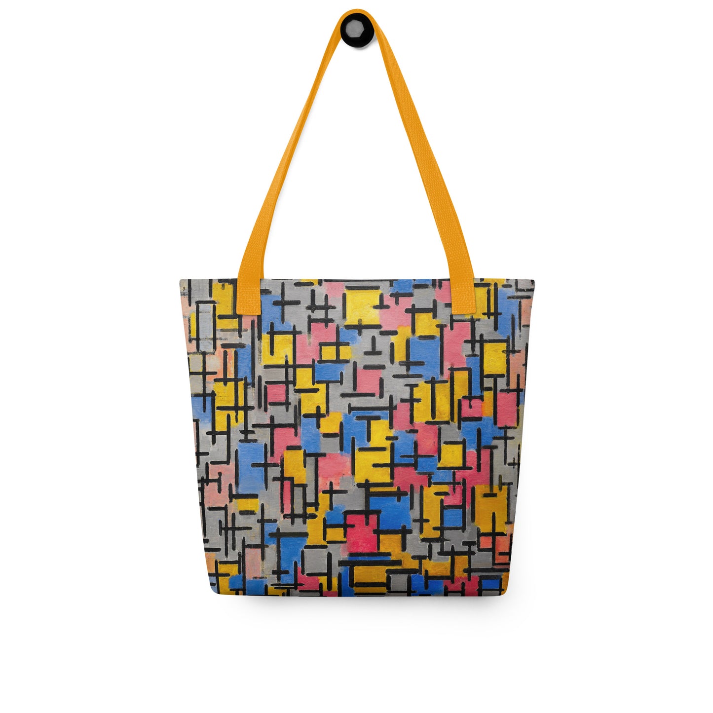 Yellow - Mondriaan Composition Tote Bag – Minimalist Art in Motion