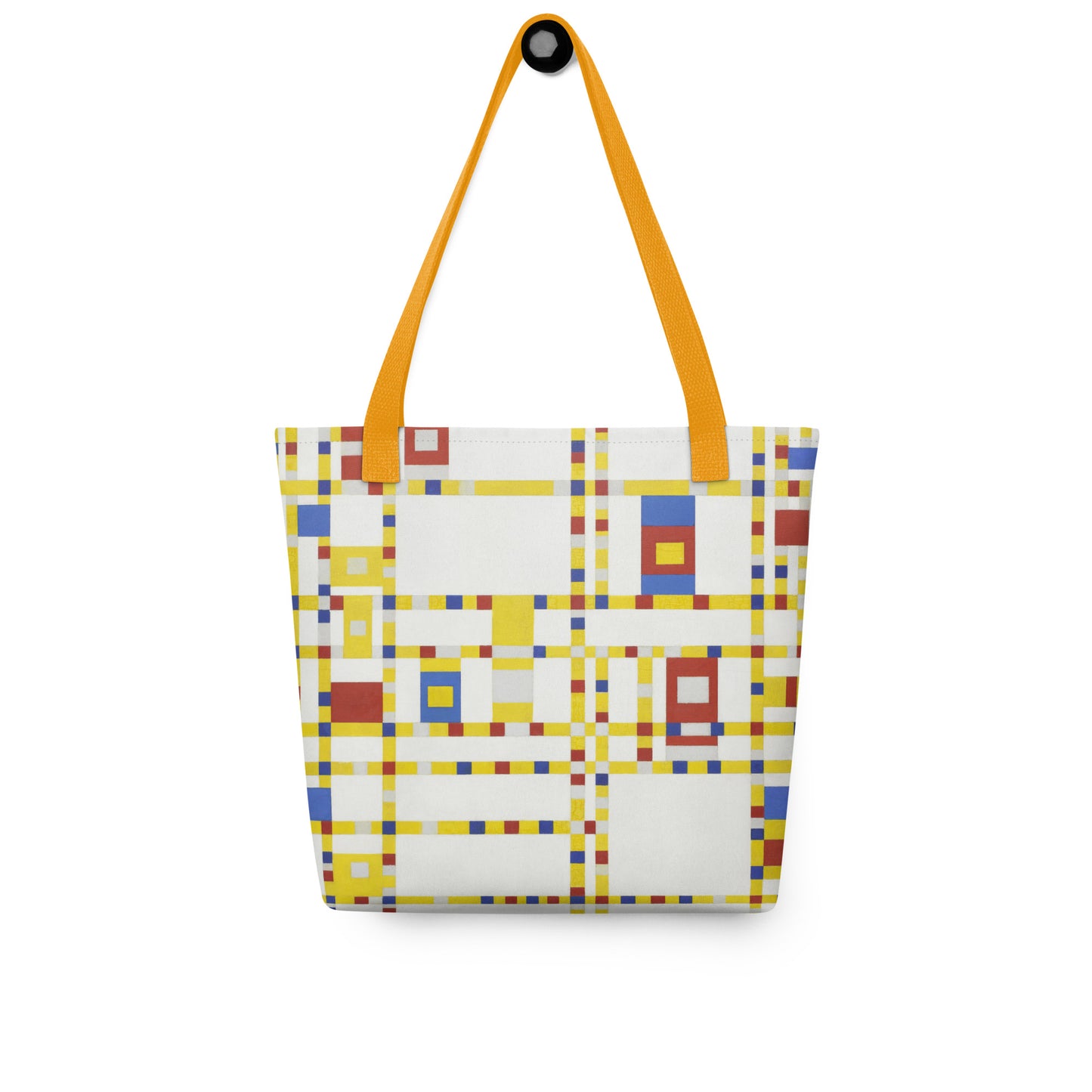 Yellow - Mondriaan Broadway Tote Bag – Dance of Color and City Rhythm