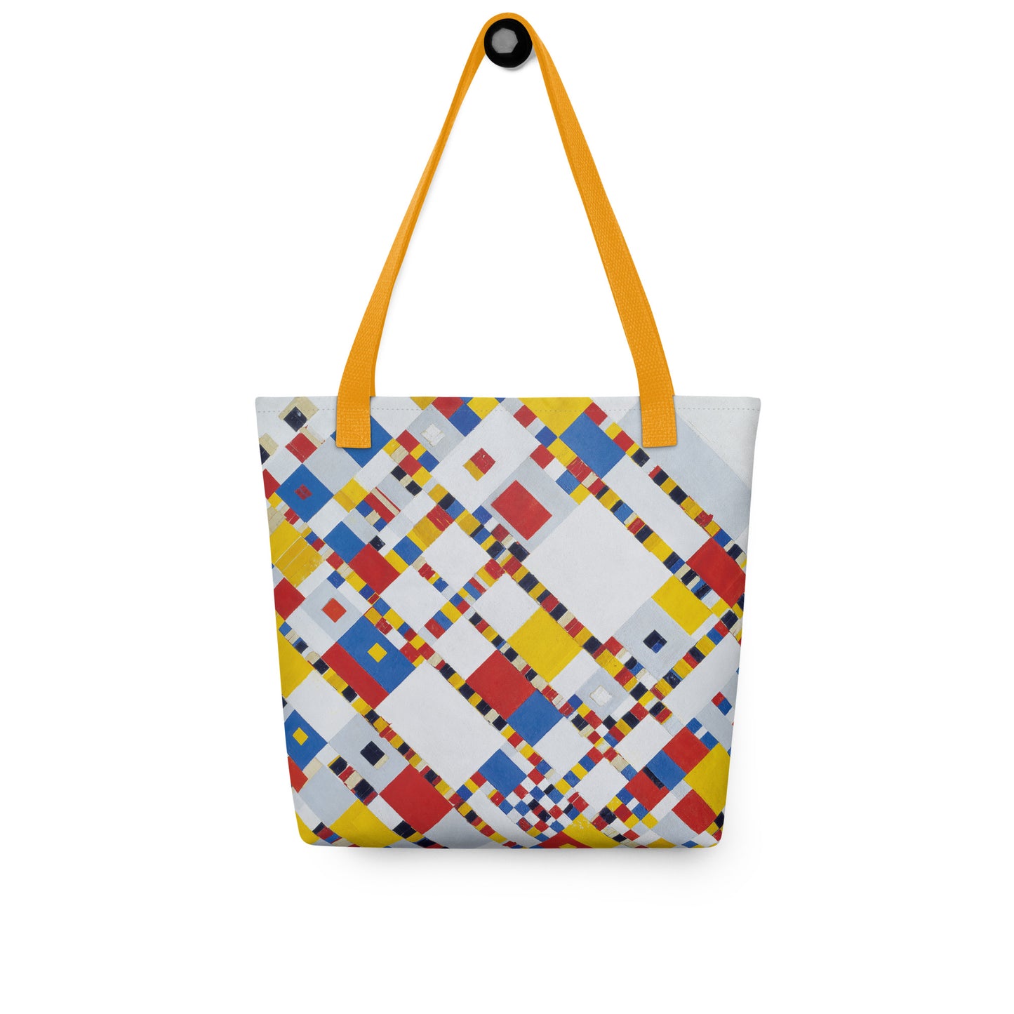 Yellow - Mondriaan Victory Tote Bag – Dynamic Art with an Urban Pulse