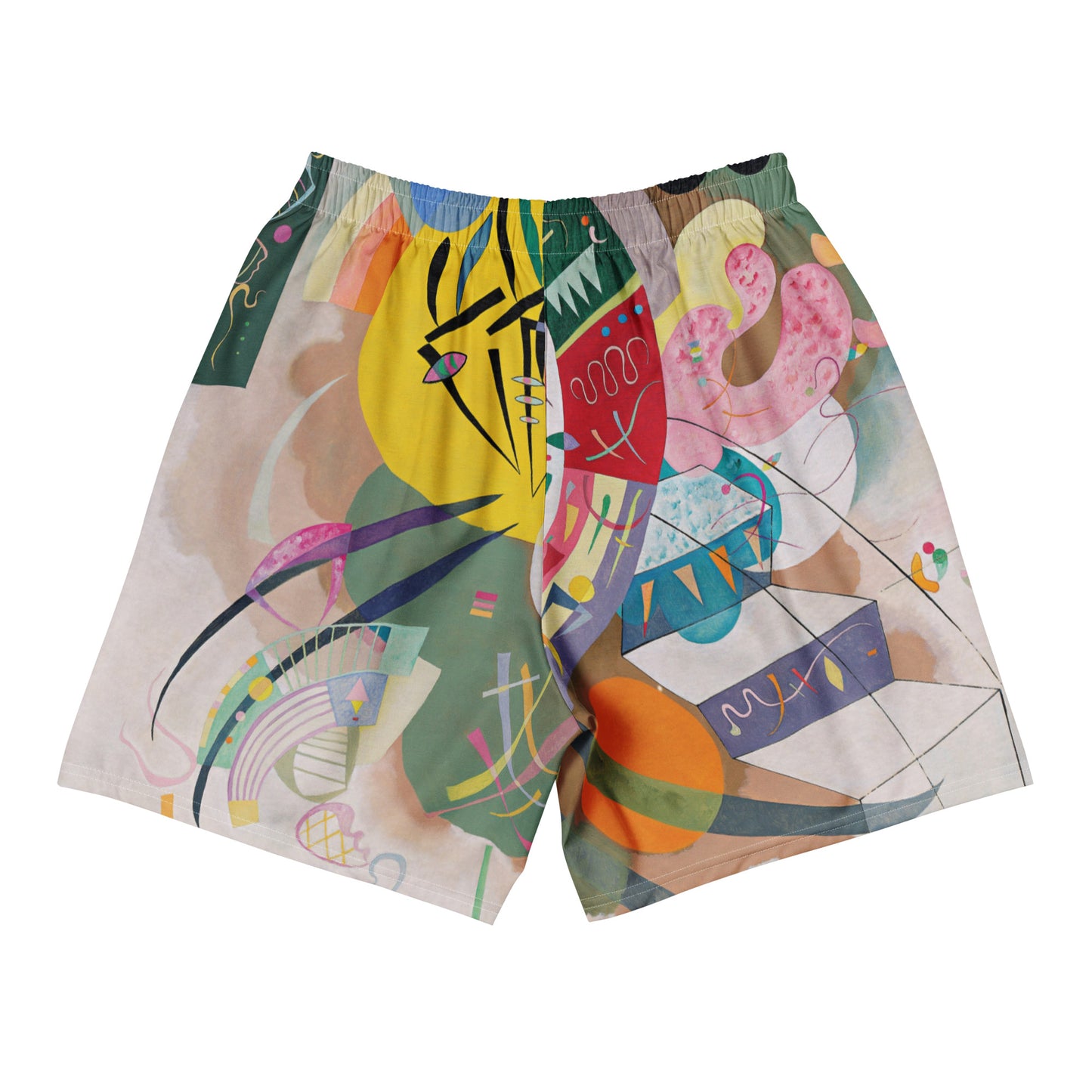 Back - Kandinsky Athletic Shorts – Abstract Motion Meets Modern Style