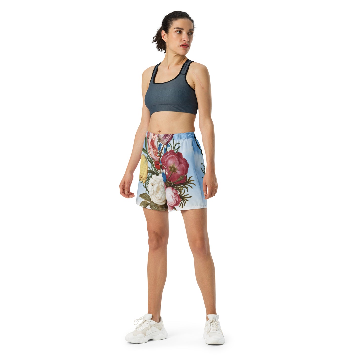 Model 2 - Kandinsky Motion Men’s Shorts – Abstract Energy Meets Street-Ready Comfort