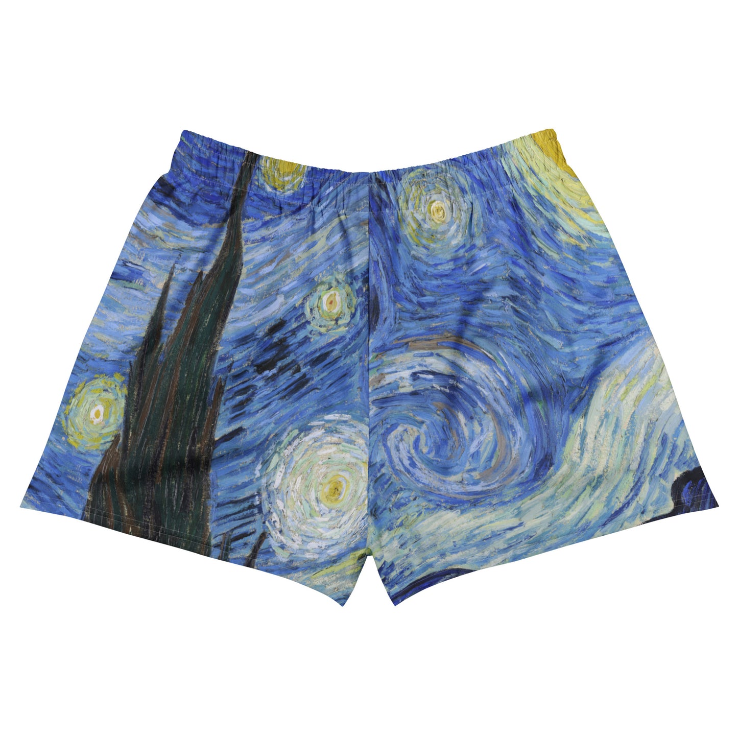 Back - Vincent van Gogh Women’s Athletic Short Shorts – Starry Night Vibes