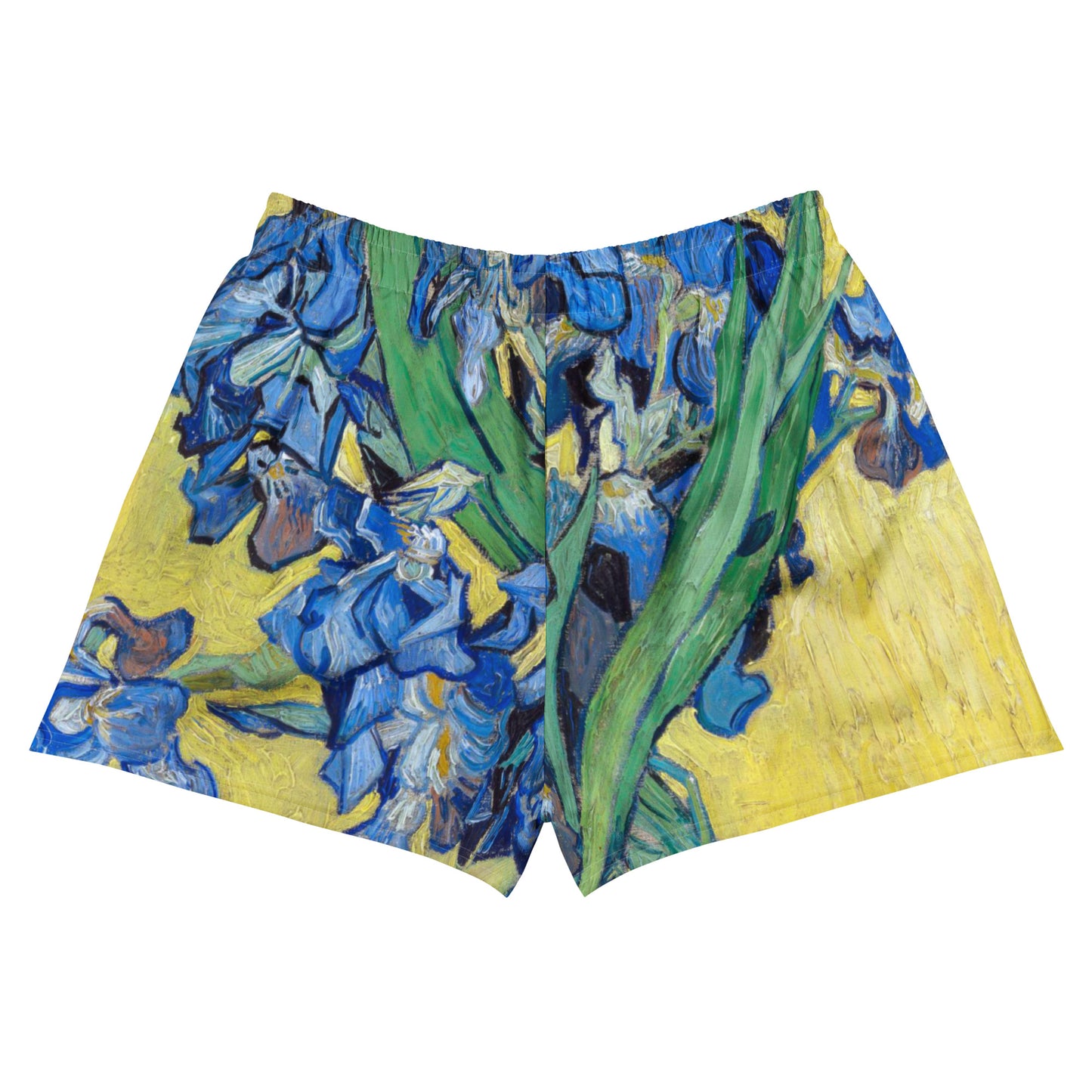 Back - Vincent van Gogh Women’s Athletic Short Shorts – Irises in Motion