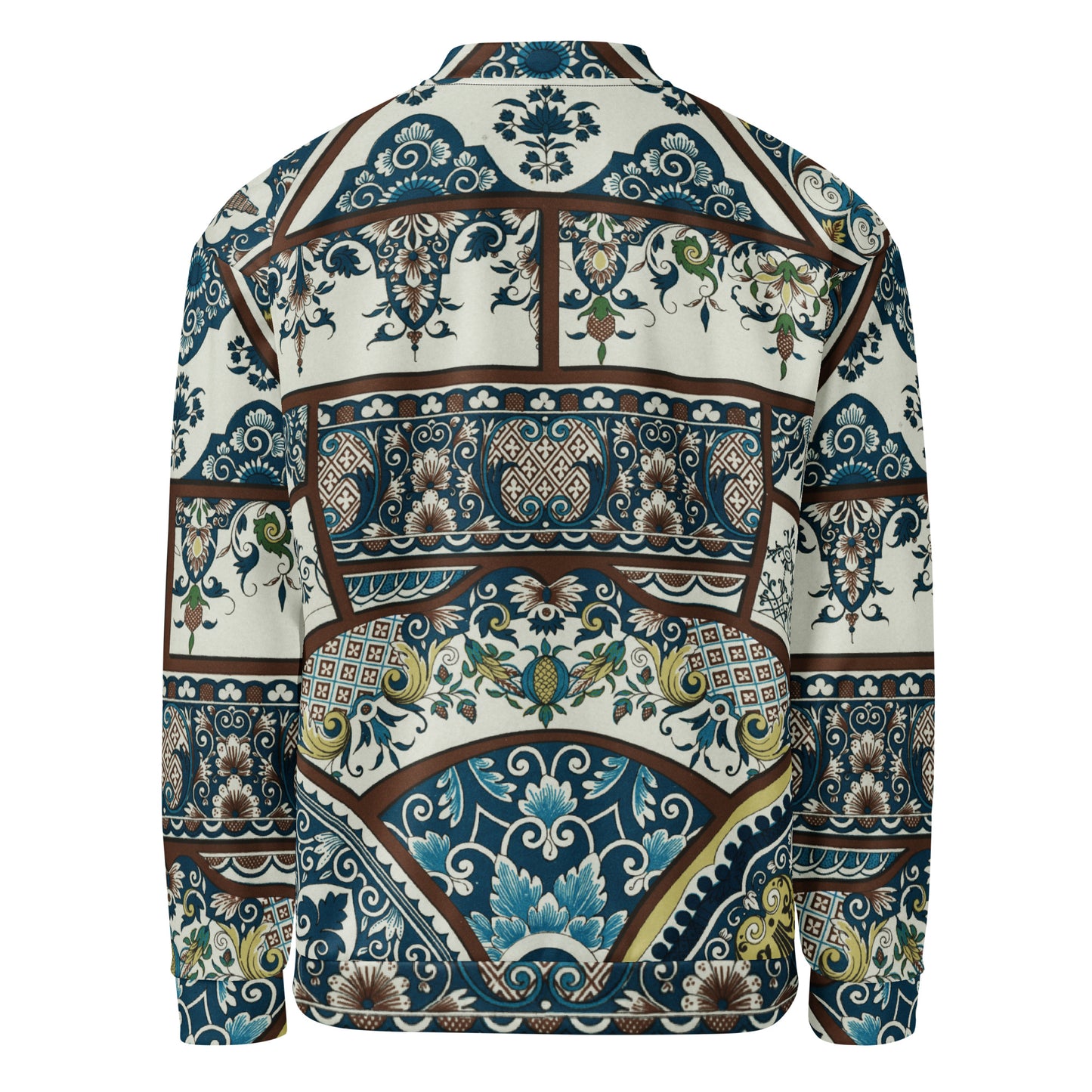 Back - Albert Racinet Unisex Bomber Jacket – 17th & 18th Century Pattern Flair