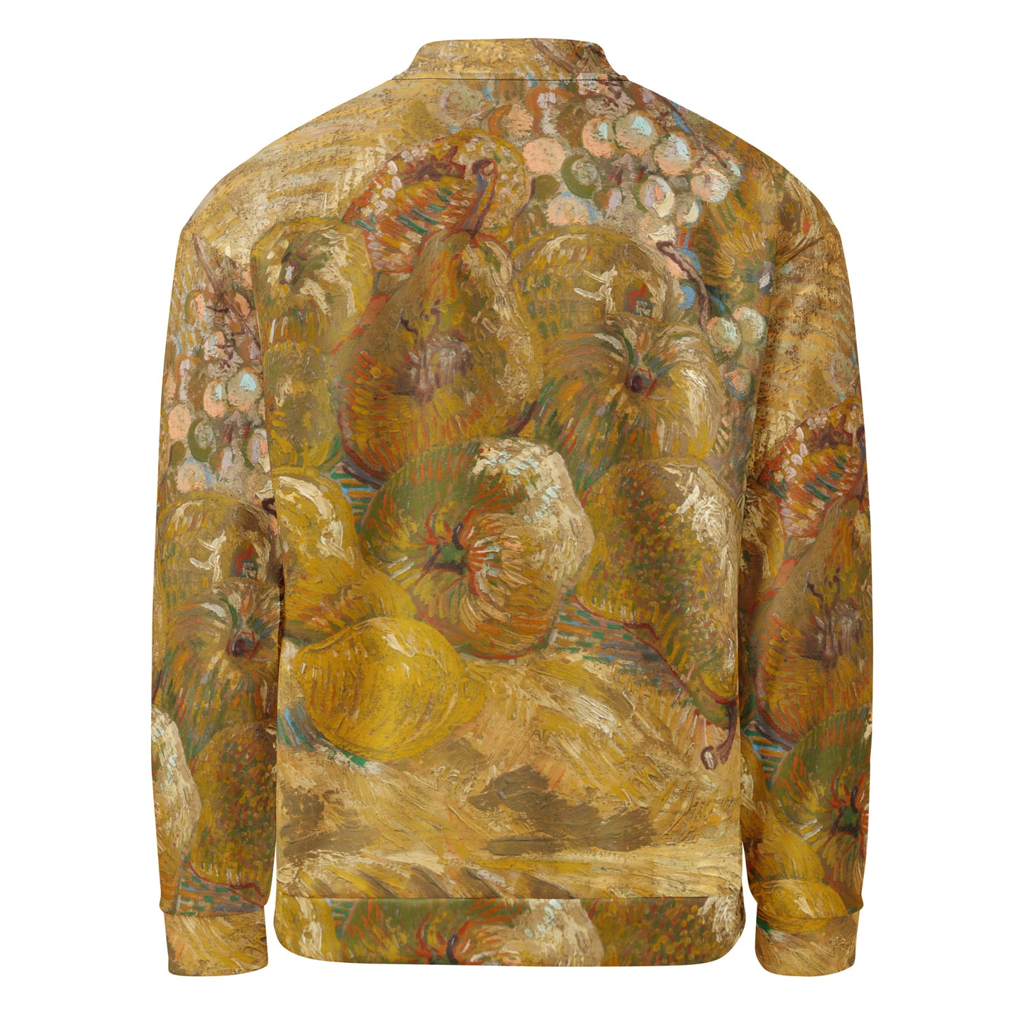 Back - Vincent van Gogh Unisex Bomber Jacket – Still Life with Fruit Flair