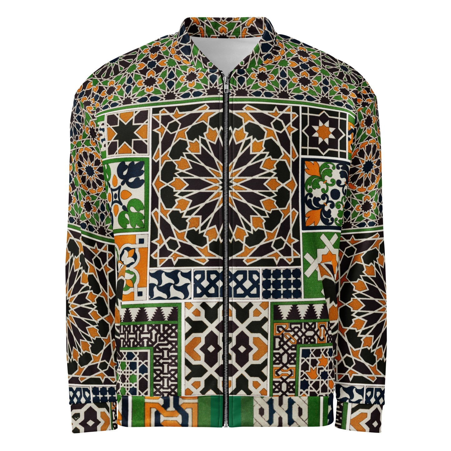 Albert Racinet Unisex Bomber Jacket – Arabian Pattern Elegance